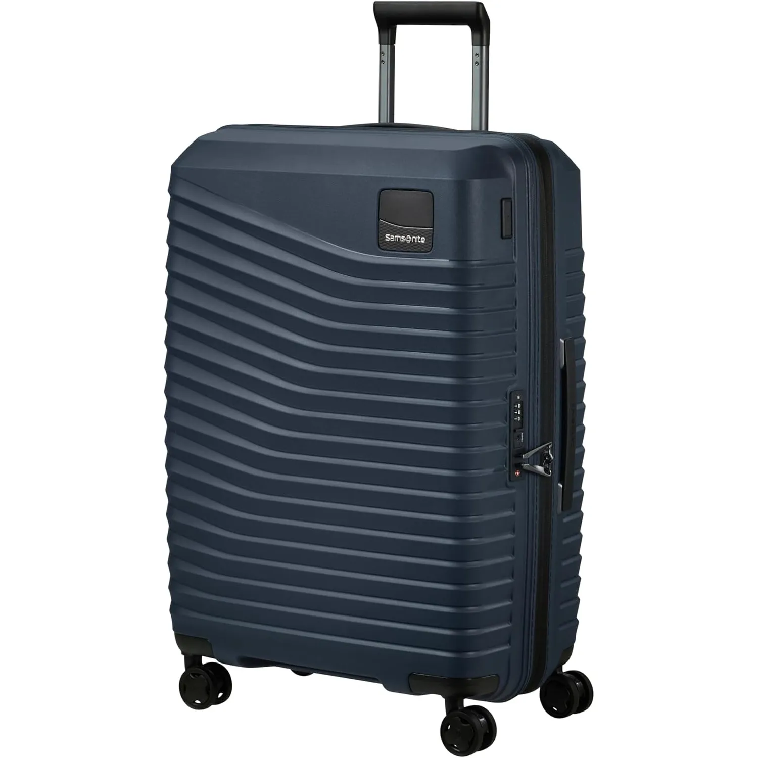Samsonite Intuo - Spinner M, Erweiterbarer Koffer, 69 cm, 79/87 L, Blau (Blue Nights)