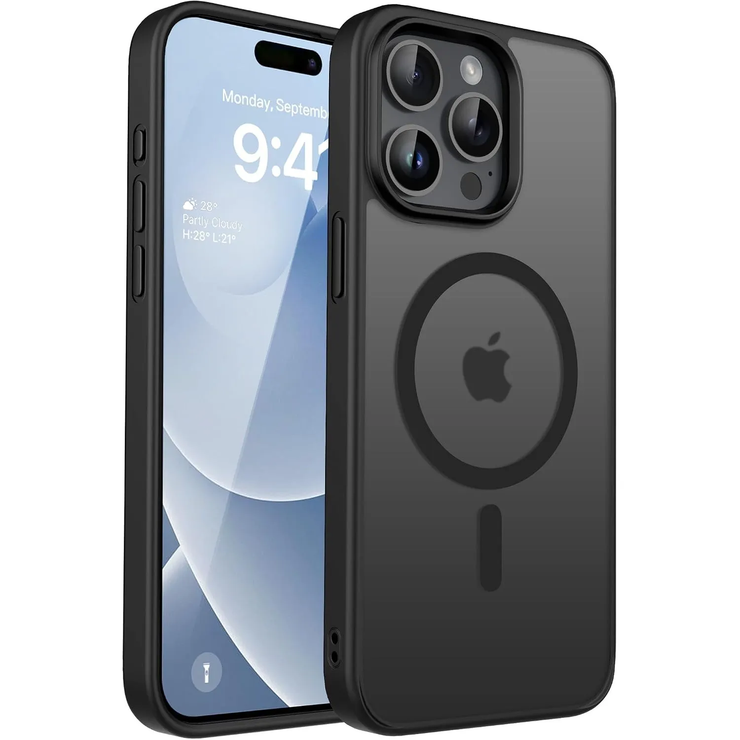 CACOE für iPhone 15 Pro Hülle mit Militärschutz für MagSafe Handyhülle