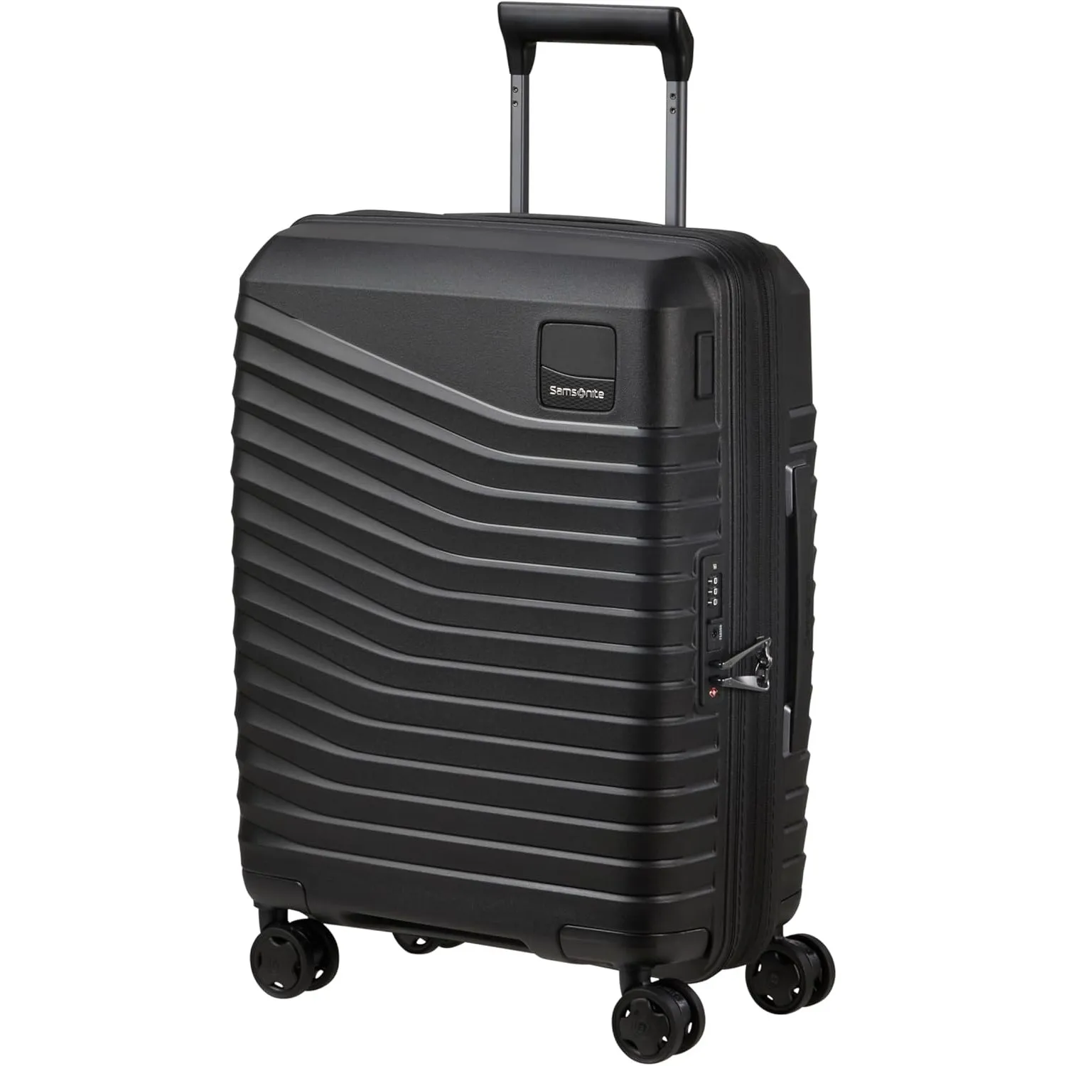 Samsonite Intuo - Spinner S, Erweiterbarer Handgepäck, 55 cm, 39/45 L, Schwarz (Black)