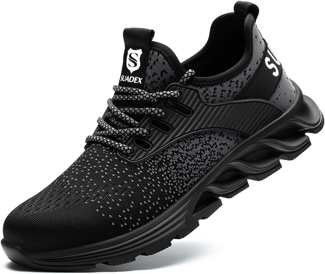 SUADEX Sicherheitsschuhe Arbeitsschuhe Herren Damen Leicht Stahlkappenschuhe Atmungsaktiv mit Stahlkappe 37-48 EU
