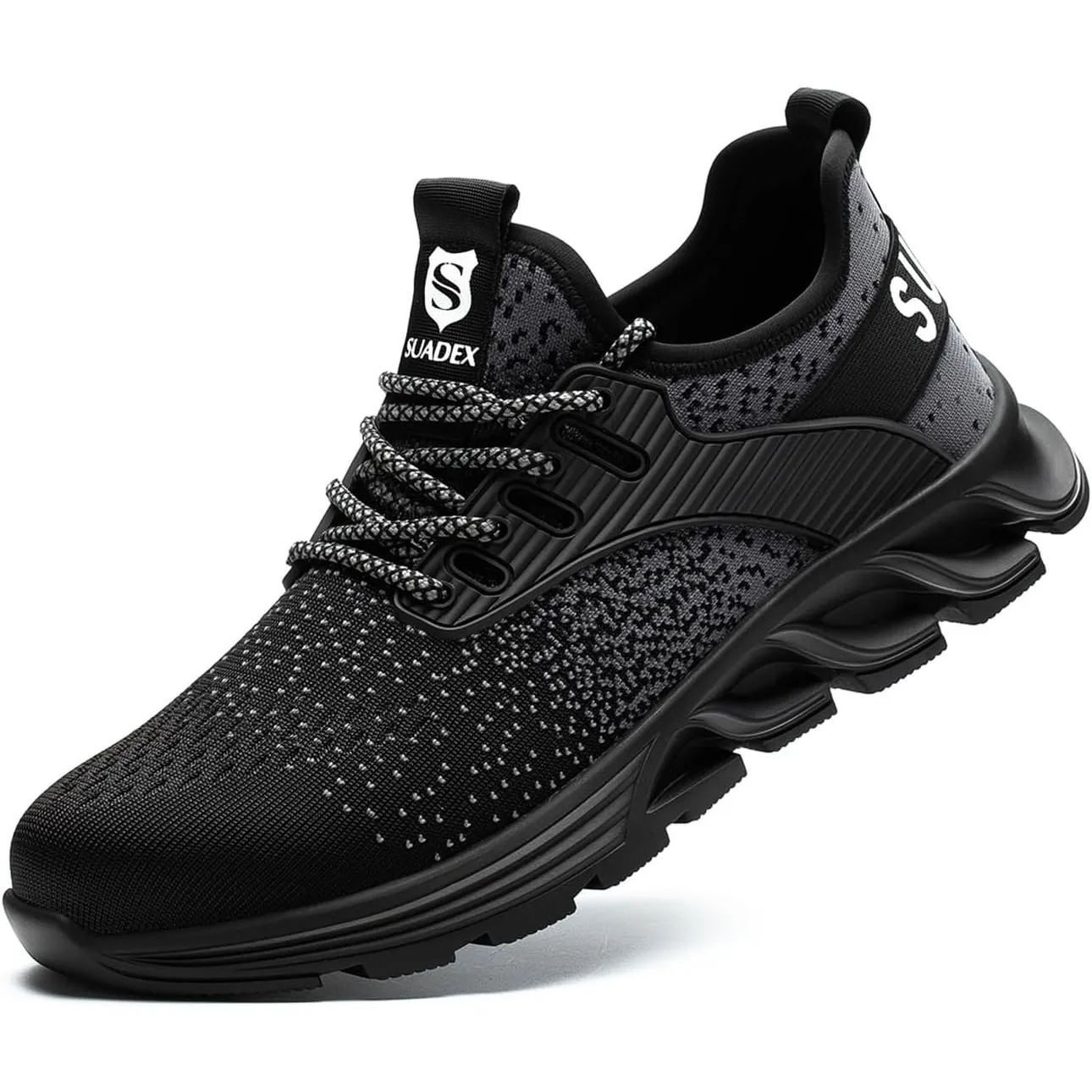 SUADEX Sicherheitsschuhe Arbeitsschuhe Stahlkappe Herren Damen | Stahlkappenschuhe,Anti-Smashing,Anti-Piercing,Fußgewöl…