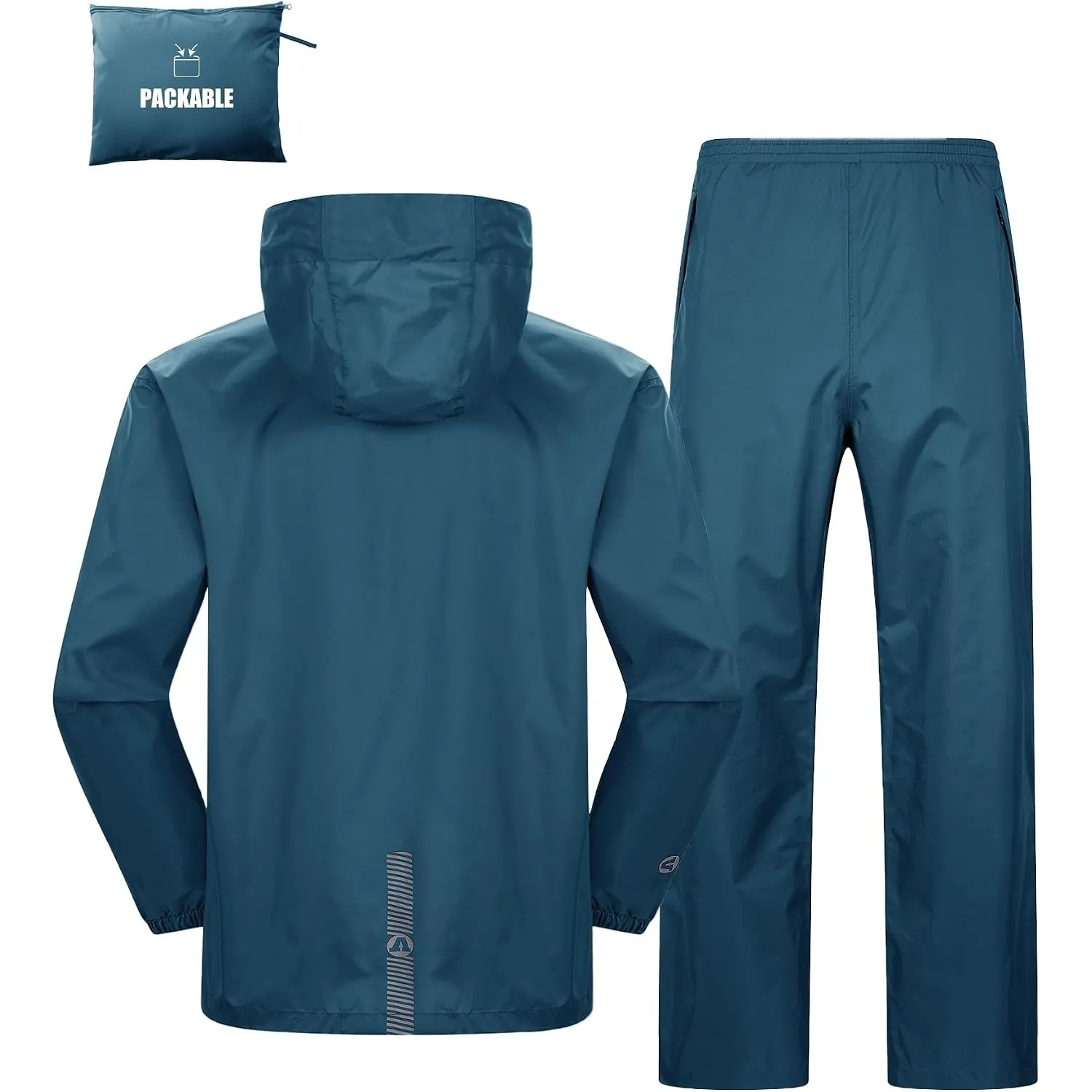 Outdoor Ventures Herren & Damen Regenanzug Packbare Wasserdichte Regenset