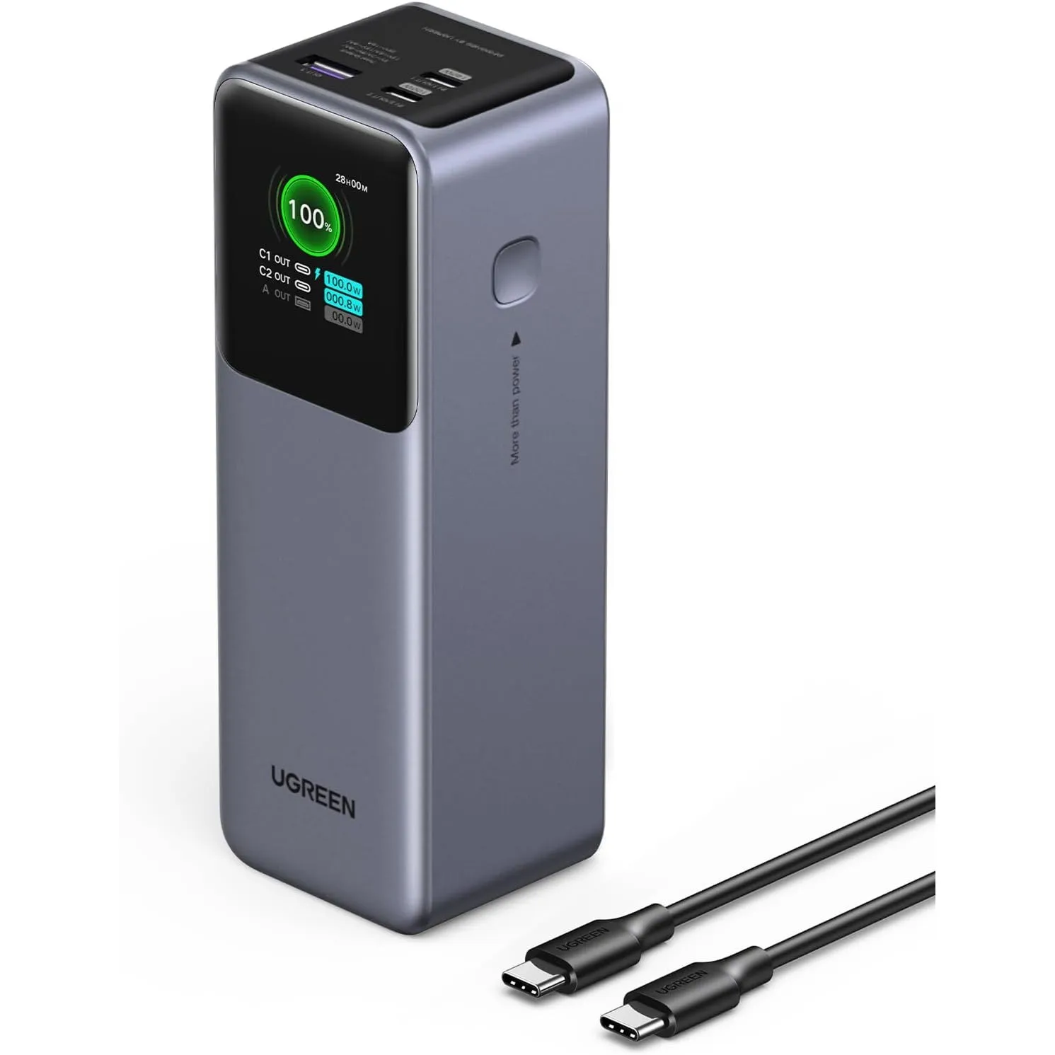 UGREEN Nexode Pro Powerbank 25000mAh 200W, 2X USB-C+1x USB-A