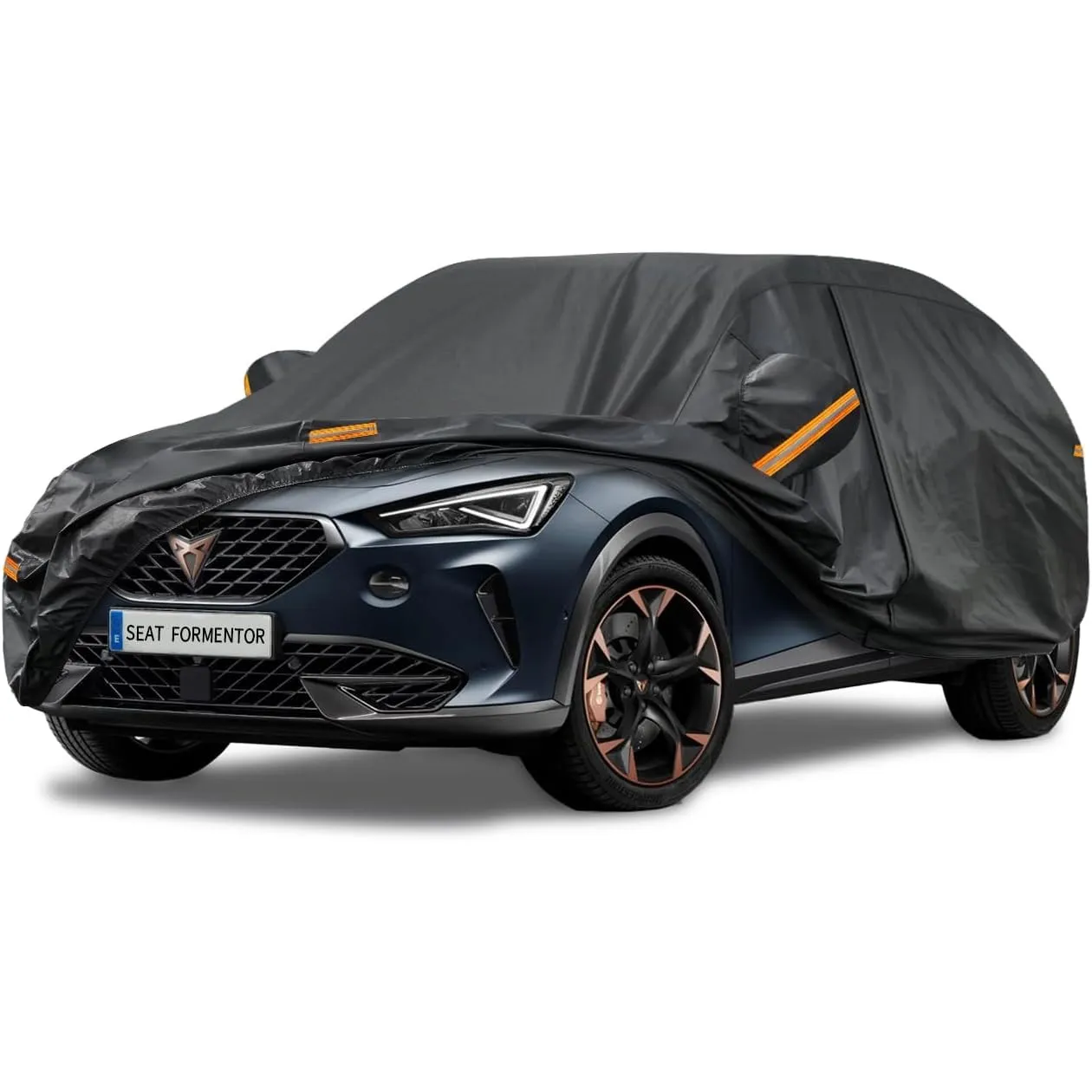 Kayme Autoplane Wasserdicht Atmungsaktiv für Seat/Cupra Formentor (2020-2025), 7 Schichten Vollgarage Autoabdeckung für…