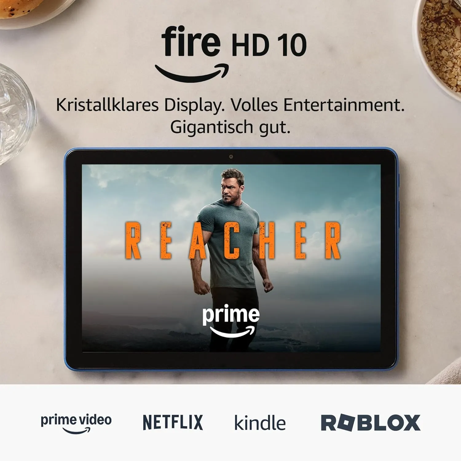 Fire HD 10-Tablet 2023 (Neueste Generation), für Entspannung optimiert, brillantes 10,1-Zoll-Full-HD-Display, Octa-Core…