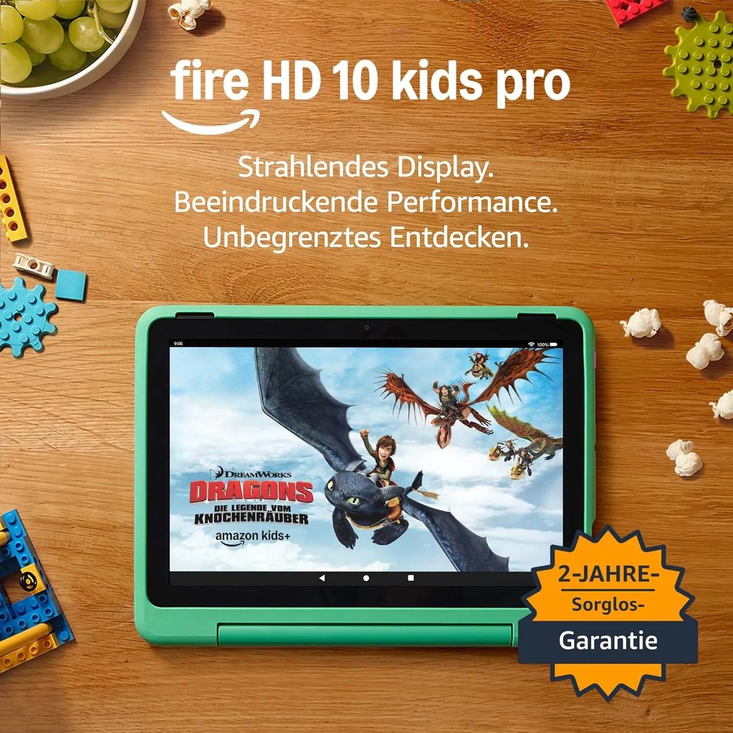 Fire HD 10 Kids Pro-Tablet (Neueste Generation), für Kinder ab dem Grundschulalter | 10-Zoll-Display, lange Akkulaufzei…