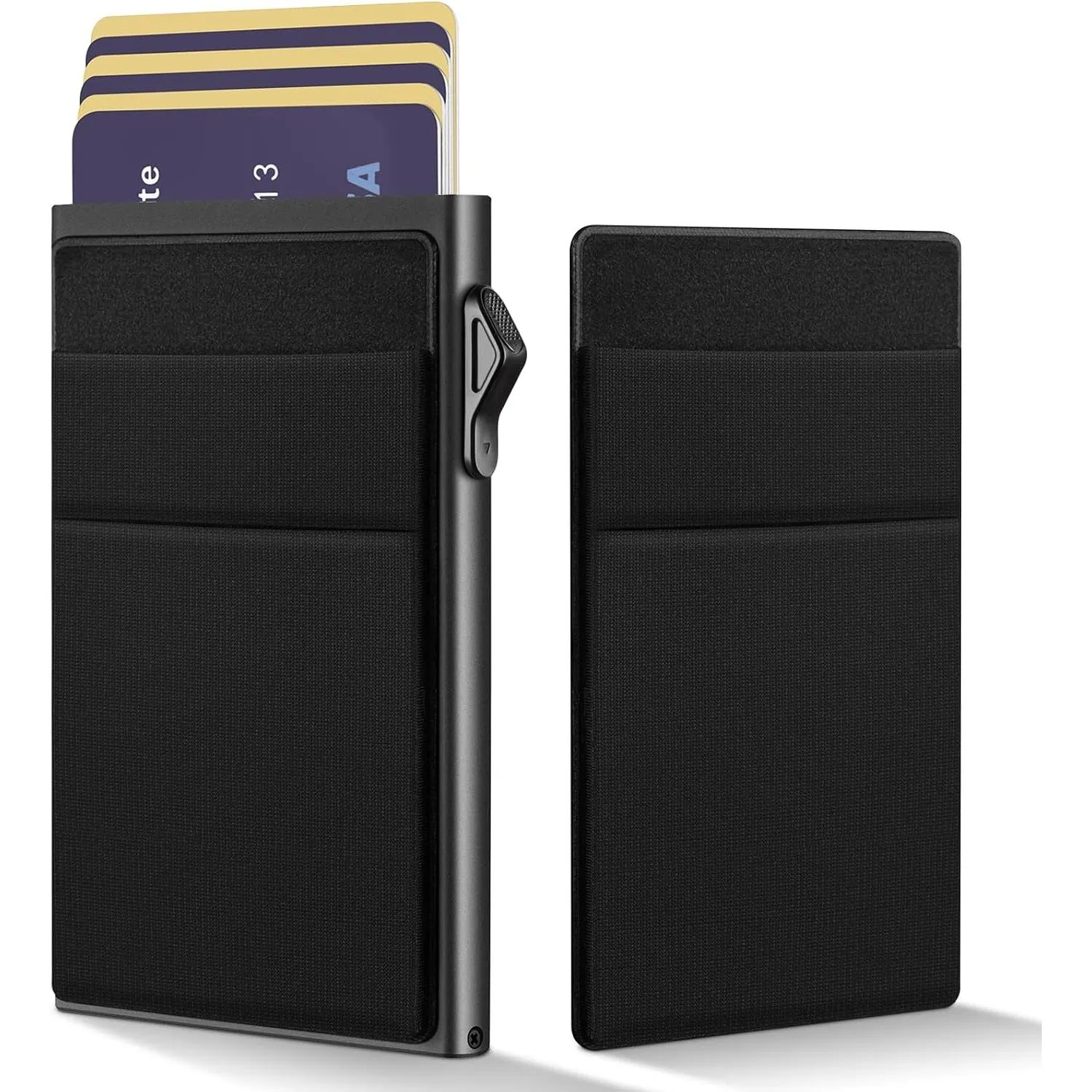 YESIIW Kartenetui Slim Wallet Kartenetui mit Münzfach Card Holder Geldbörse Herren mit RFID/NFC Schutz Portemonnaie Aut…