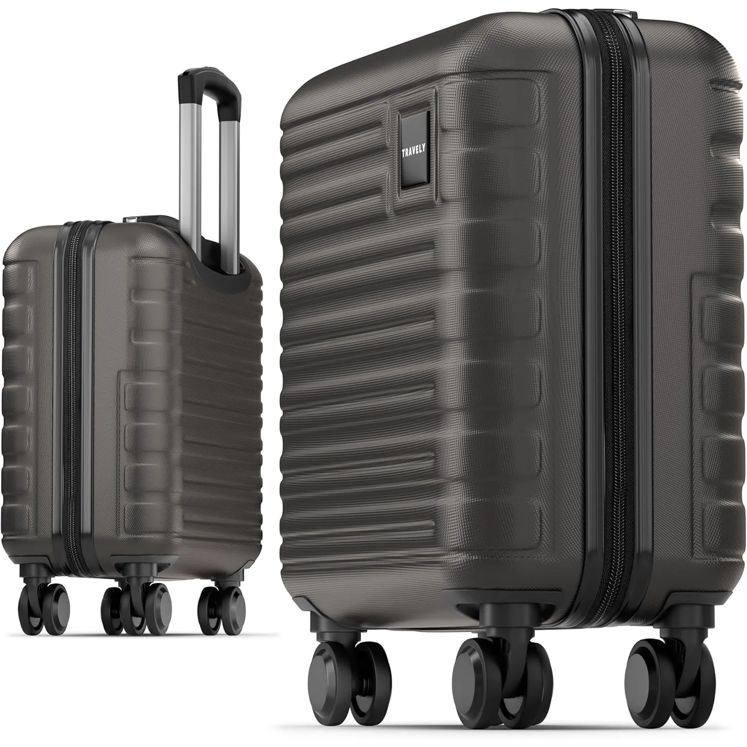 Travely Premium Handgepäck Koffer 45x36x20cm - passend für Ryanair, Lufthansa, Eurowings und co. I 32L Handgepäck Koffe…