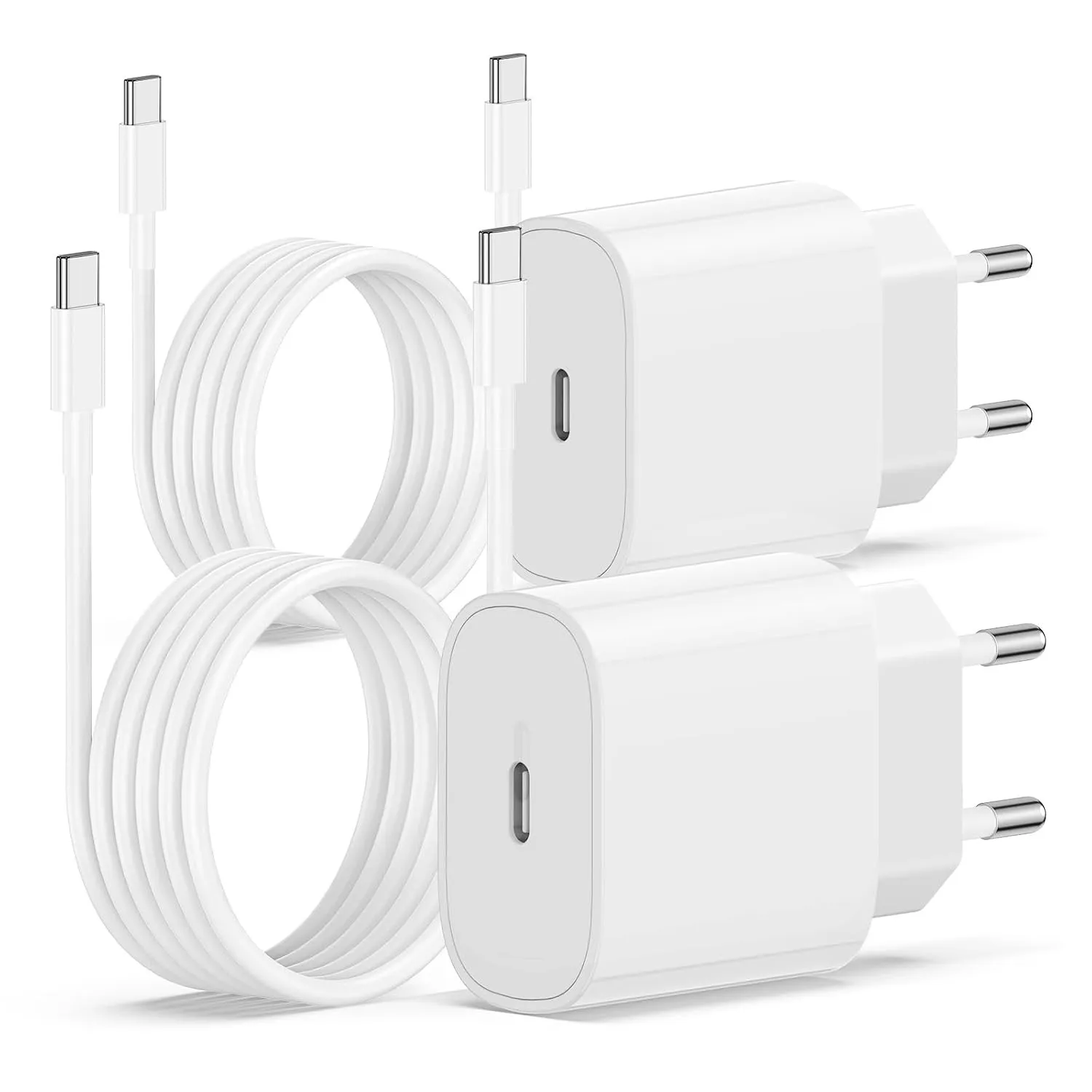 USB C Ladegerät Ladekabel für iPhone 18/17/17e/17 Pro Max/16e/16 Pro/15 Plus, Duo, iPad, MacBook, Samsung, 20W USB C Po…
