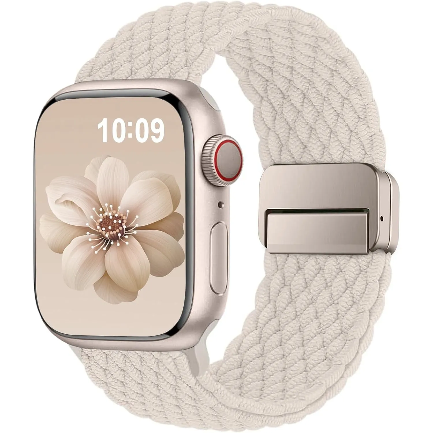 Higgs Geflochtenes Armband Kompatibel mit Apple Watch 40mm 41mm 42mm 38mm Damen Herren, Magnetisch Verschluss Elastisch…
