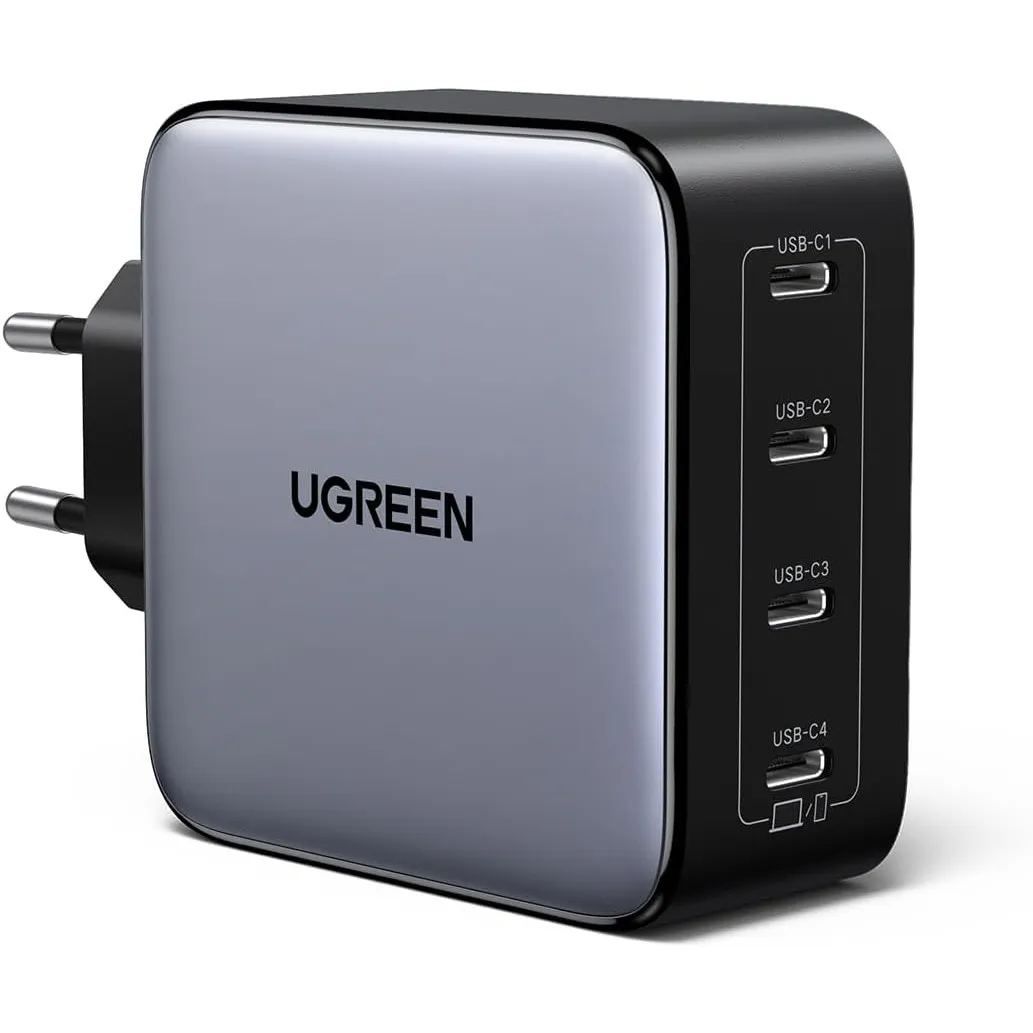 UGREEN Nexode 100W USB C Ladegerät, 4 Ports, GaN Netzteil, Laptop Charger