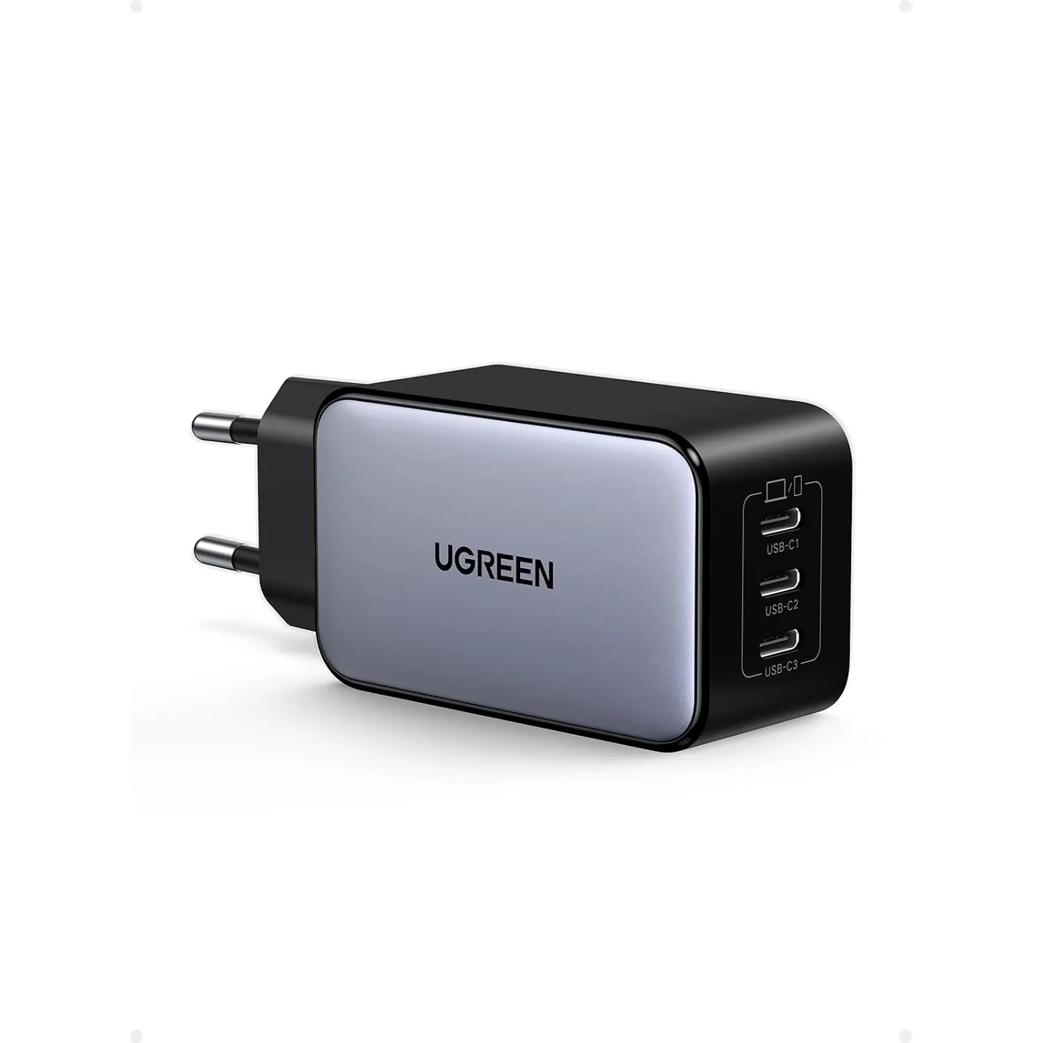 UGREEN Nexode 65W USB C Ladegerät, 3-Port, GaN Netzteil, PPS Charger 60W