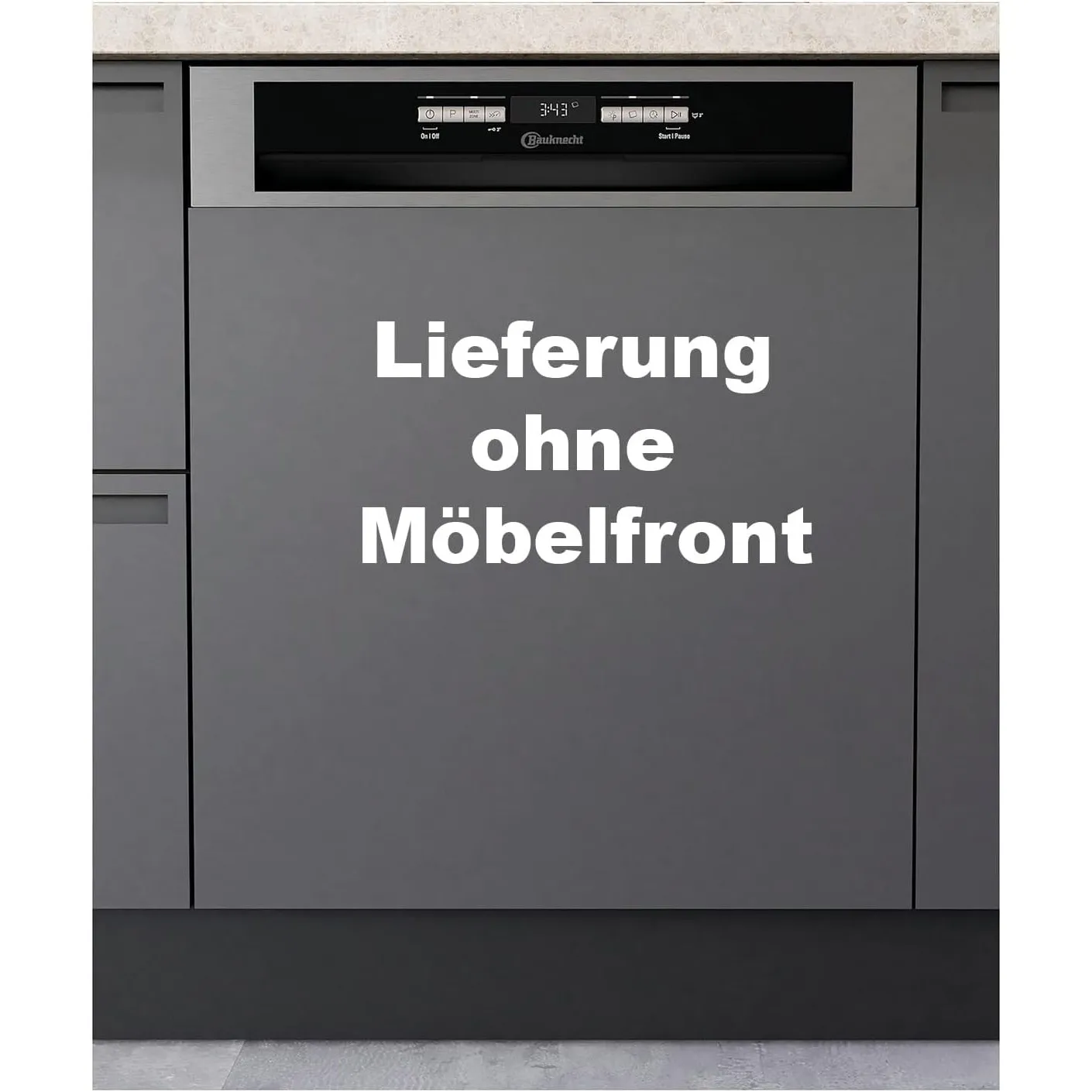 Bauknecht B6B D841A X teilintegrierbarer Geschirrspüler / 60 cm/C / 14 Maßgedecke/PowerClean - Hochdruckdüsen/ActiveDry…