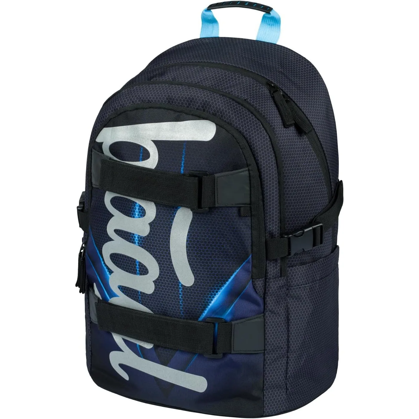 Baagl Schulrucksack für Jungen Mädchen Teenager - Skateboard Rucksack - Kinderrucksack mit Laptopfach und Brustgurt für…