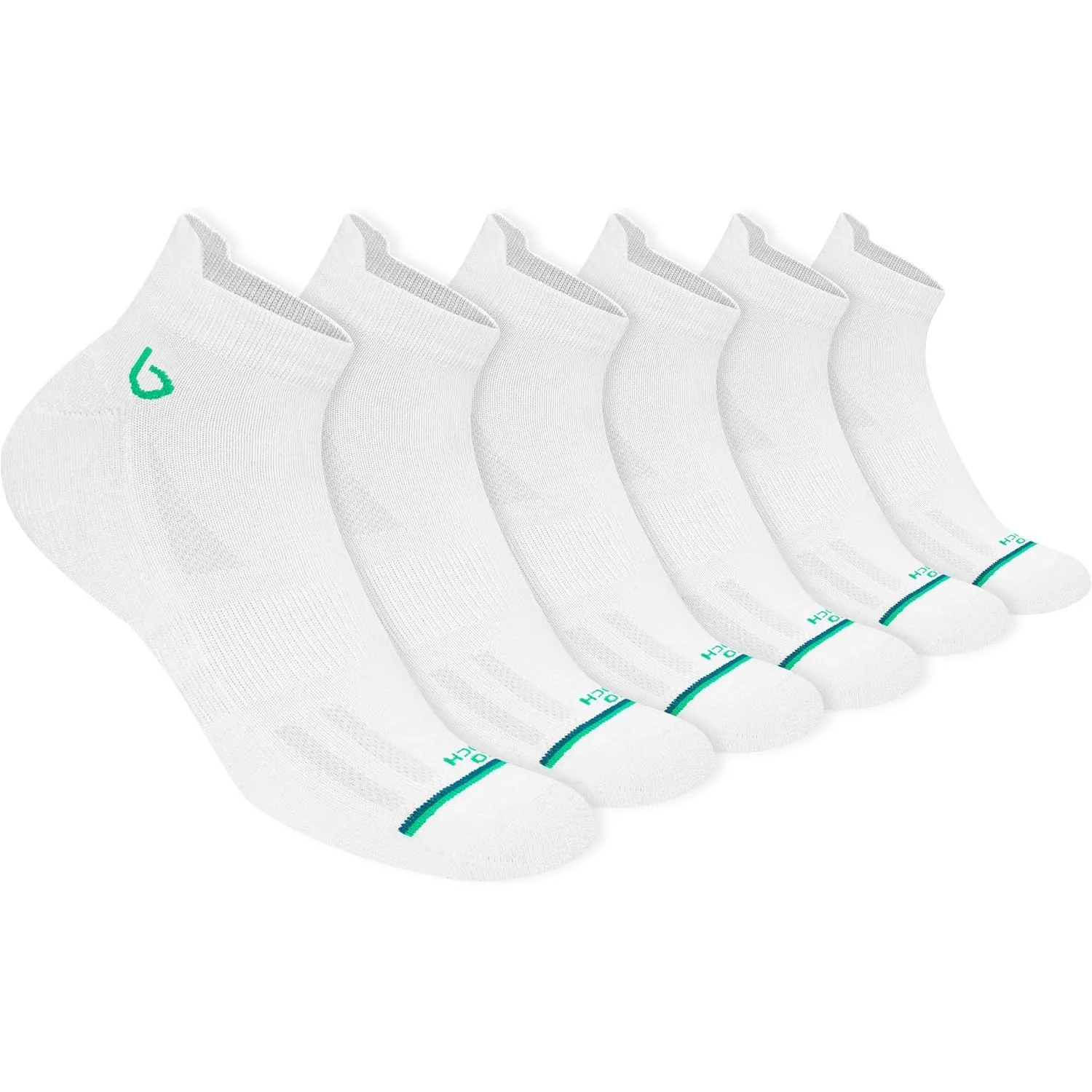 BAMBOS 6 Paar Bambus Sneaker Socken Herren Damen | Ultraweiche natürliche Bambusfasern | Natürliche Geruchskontrolle | …