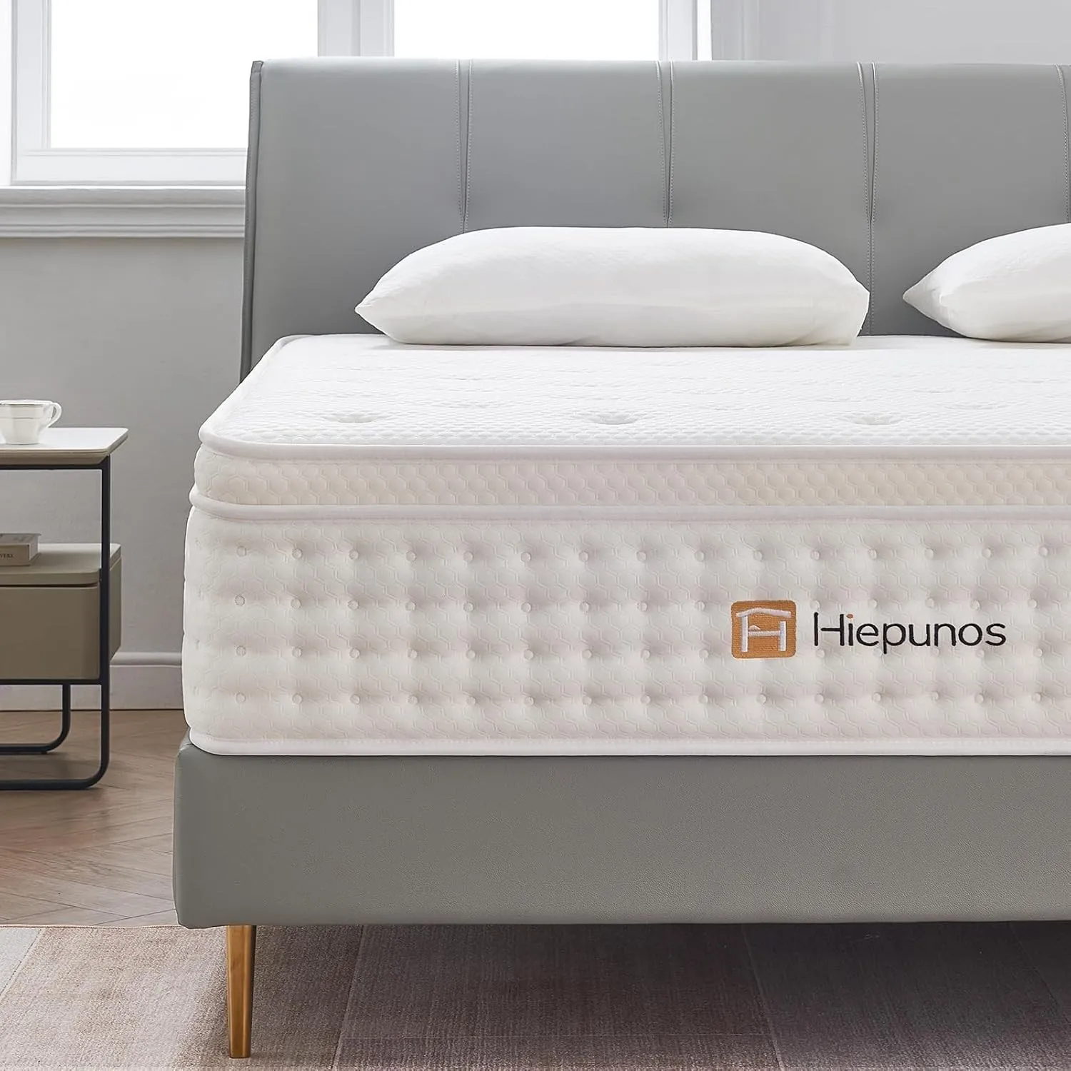 Hiepunos Matratze 160x200 cm 26cm Höhe 7-Zonen Federkernmatratze Orthopädische Taschenfederkernmatratze mit Comfort Mem…