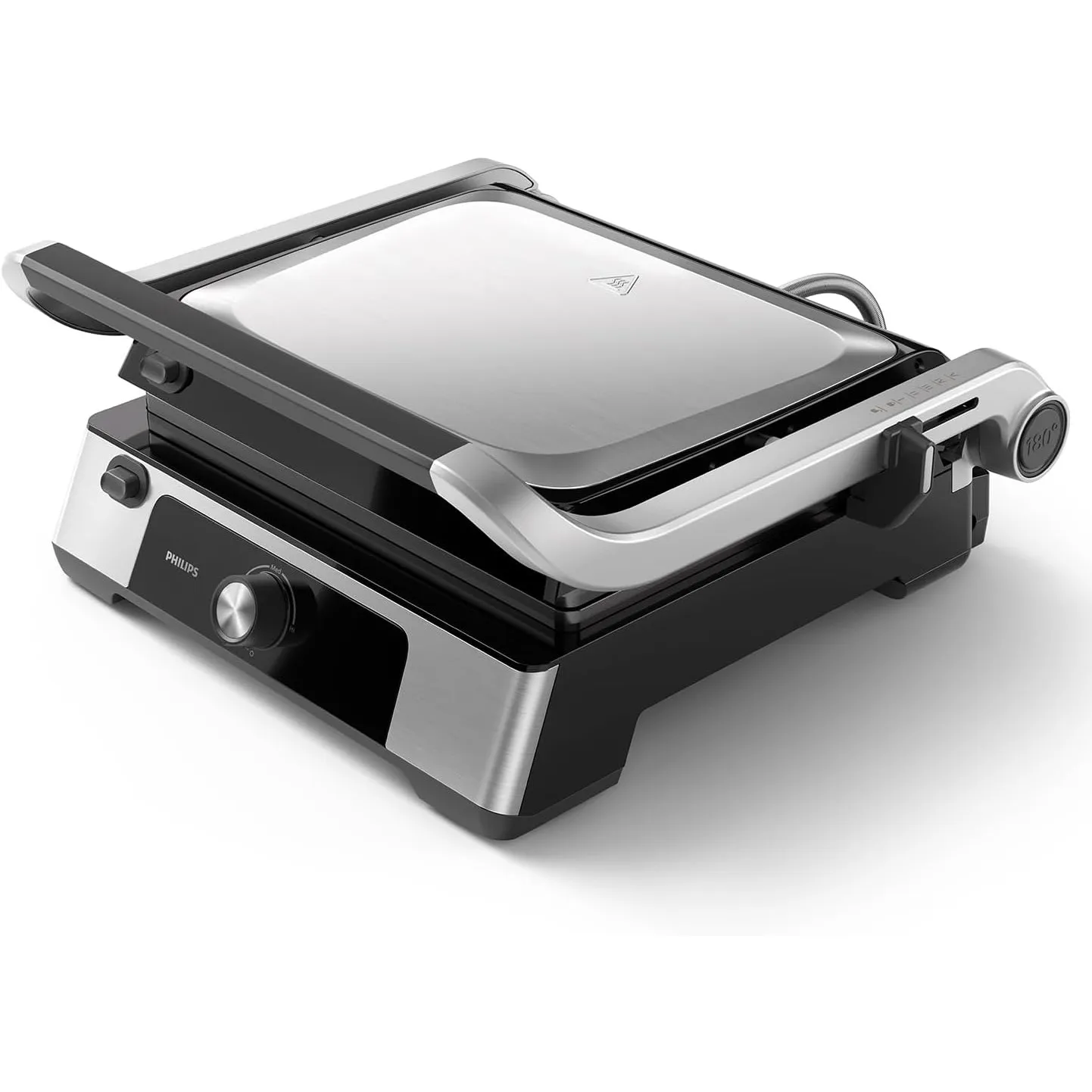 Philips Kontaktgrill 60°C–200°C 180° Aufklappbar Antihaft-Platten