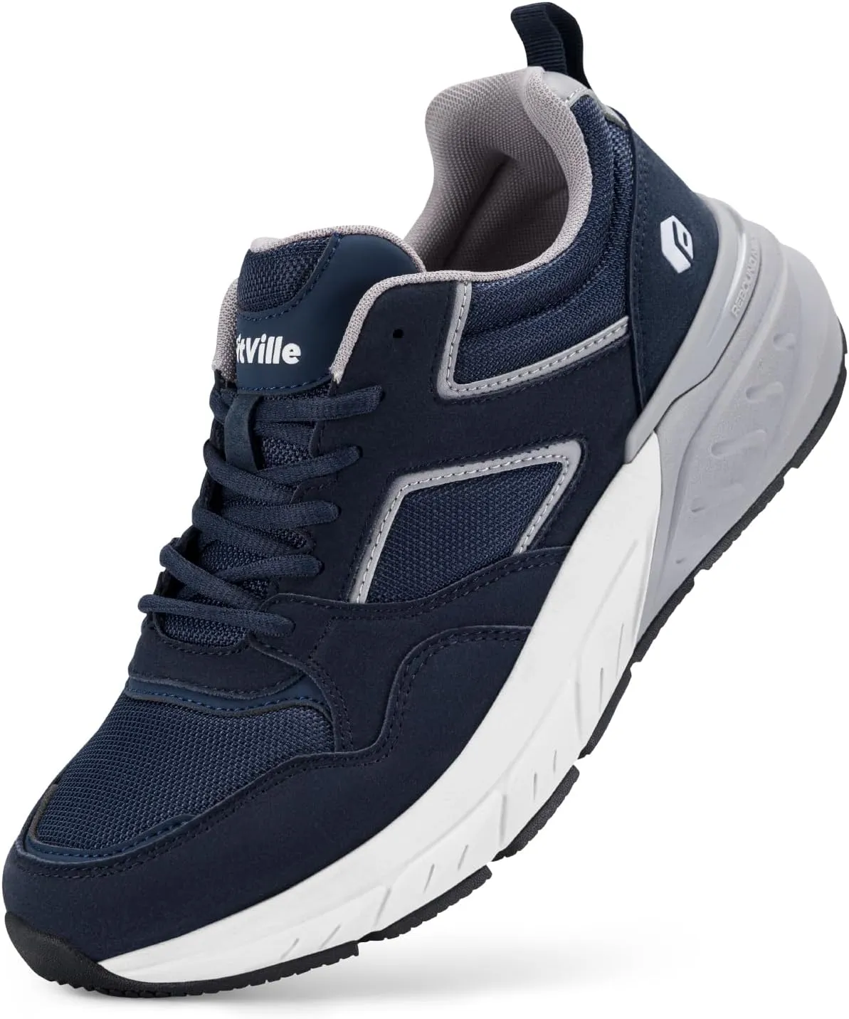 FitVille Laufschuhe Herren Sneaker Extra Weit Turnschuhe Atmungsaktive Sportschuhe Outdoor Straßenlaufschuhe Bequeme Wa…