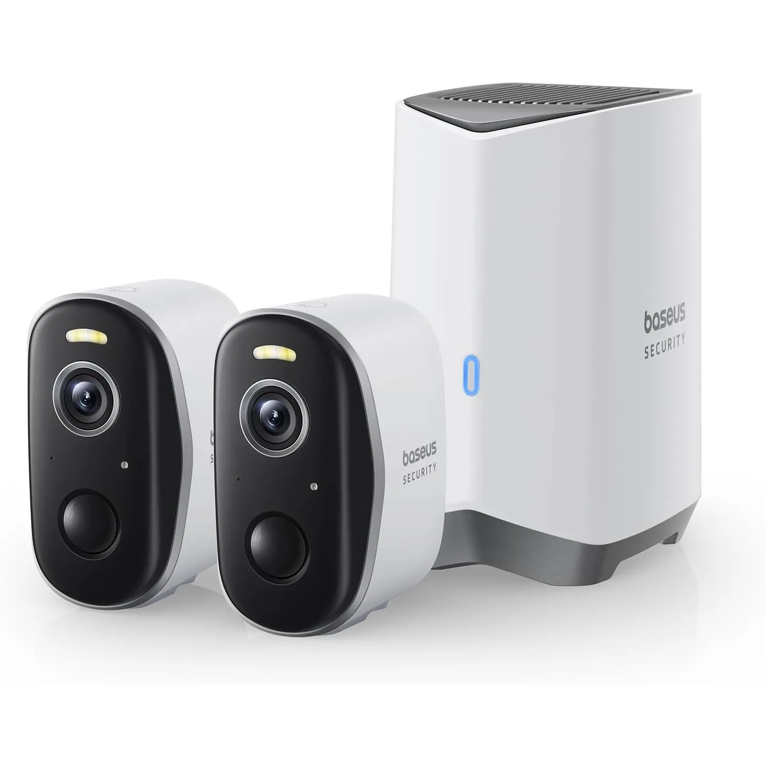 Baseus Security Überwachungskamera Aussen Akku 210Tage, 2K HD, 145 Grad, IP67 Wetterfest, Nachtsicht, Kamera Überwachun…