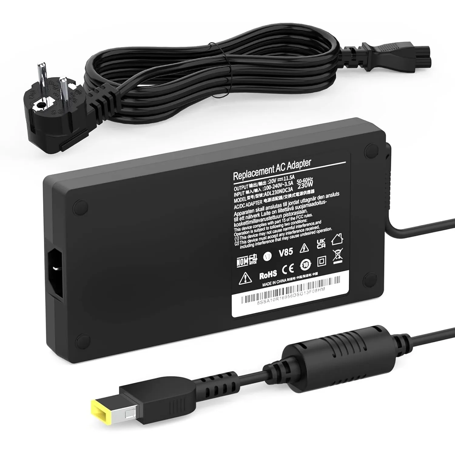 230W Laptop Ladekabel Netzteil für Lenovo Legion 20V 11,5A USB Ladegerät