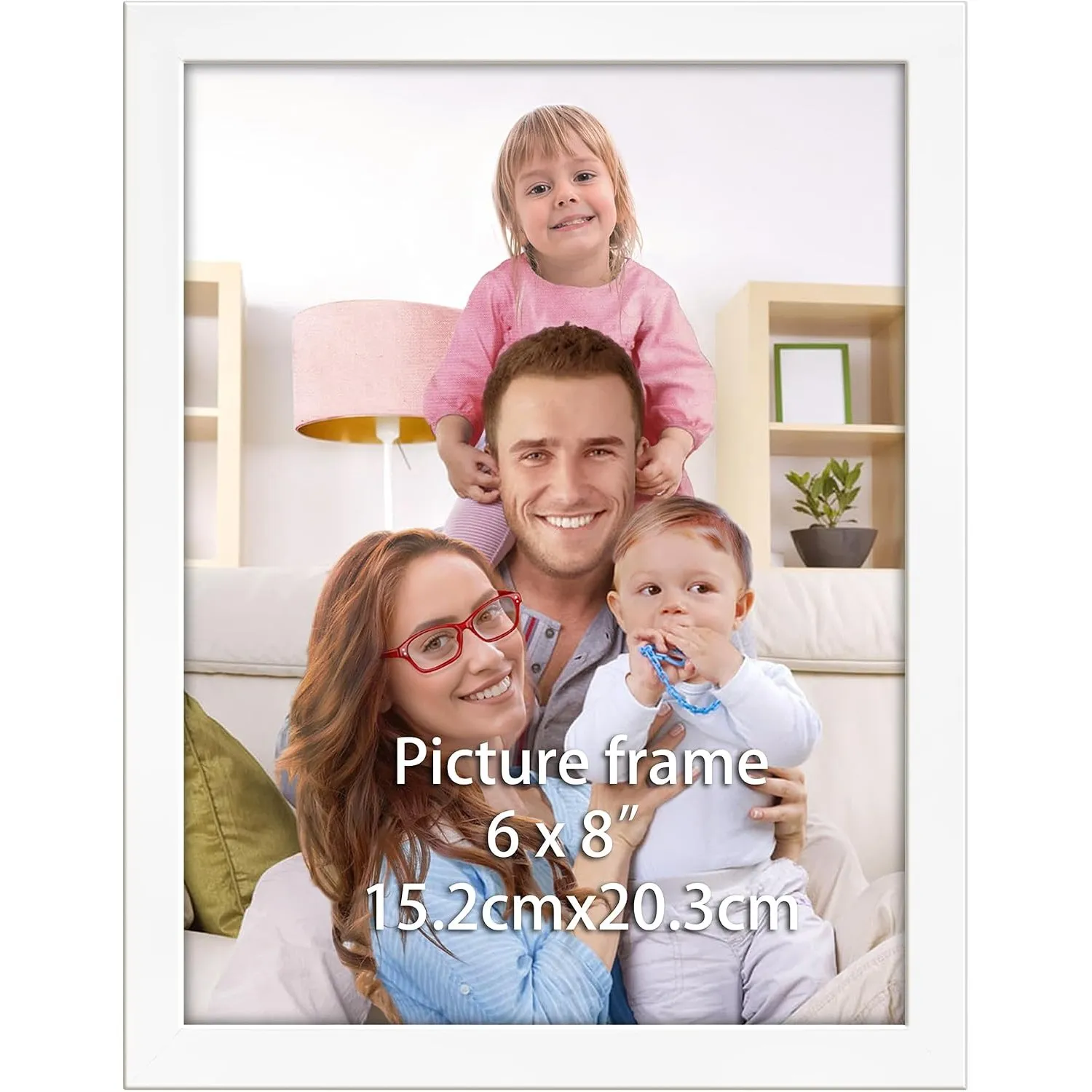 Giftgarden Weiße Bilderrahmen 15x20 cm, Moderner Fotorahmen für 20x15 Foto und Bilder, Glattes Schlankes Design, Wand- …