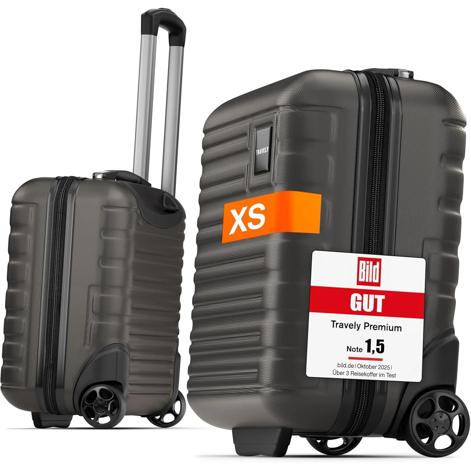 Travely Premium Handgepäck Koffer 40x30x20cm - passend für Ryanair, Lufthansa, Eurowings und co. I 26L Handgepäck Koffe…