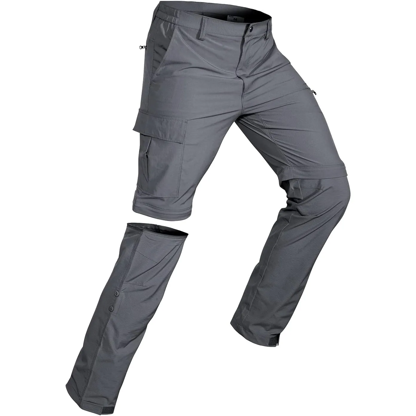 Wespornow Herren Zip-Off-Wanderhose-Abnehmbar-Trekkinghose, Atmungsaktiv Outdoorhose Arbeit Hosen Schnell Trockend Somm…