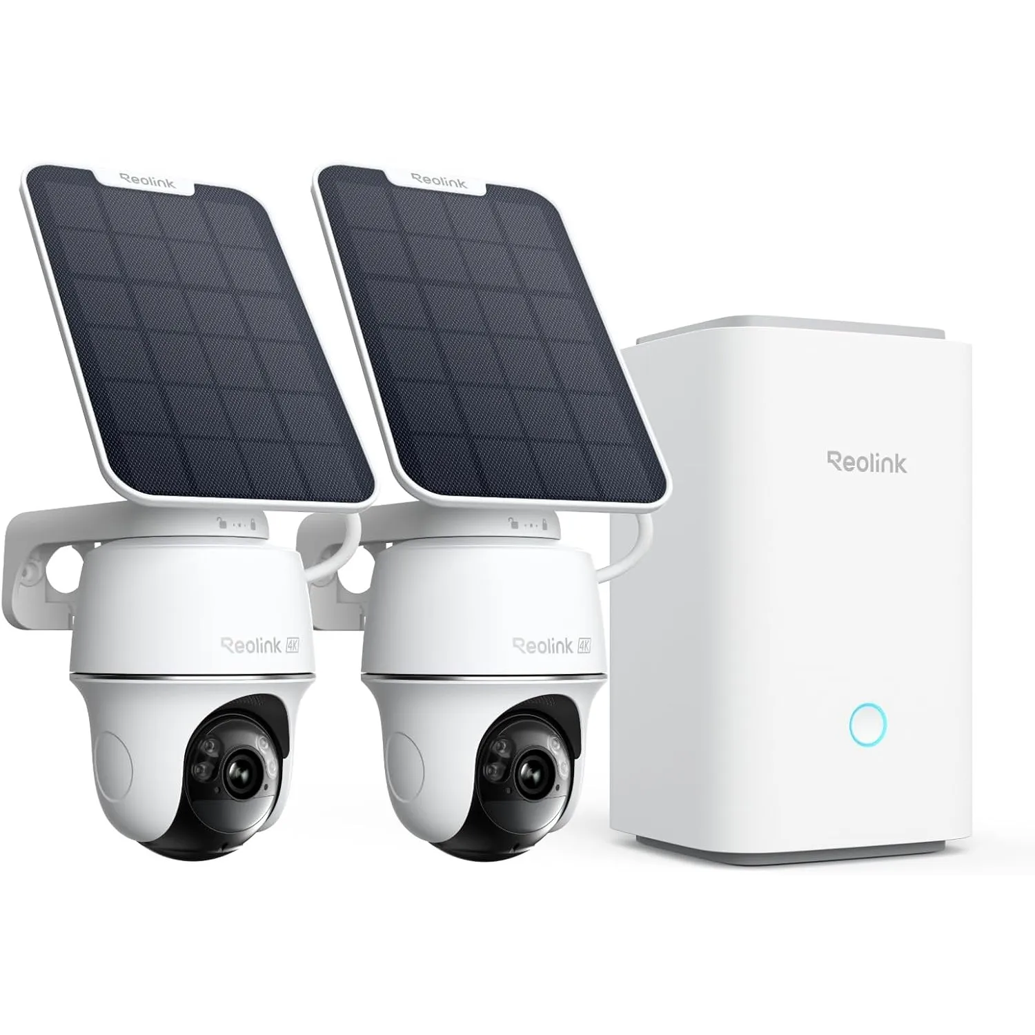 Reolink 4K PT Solar Überwachungskamera Aussen Akku Set Outdoor mit Home Hub