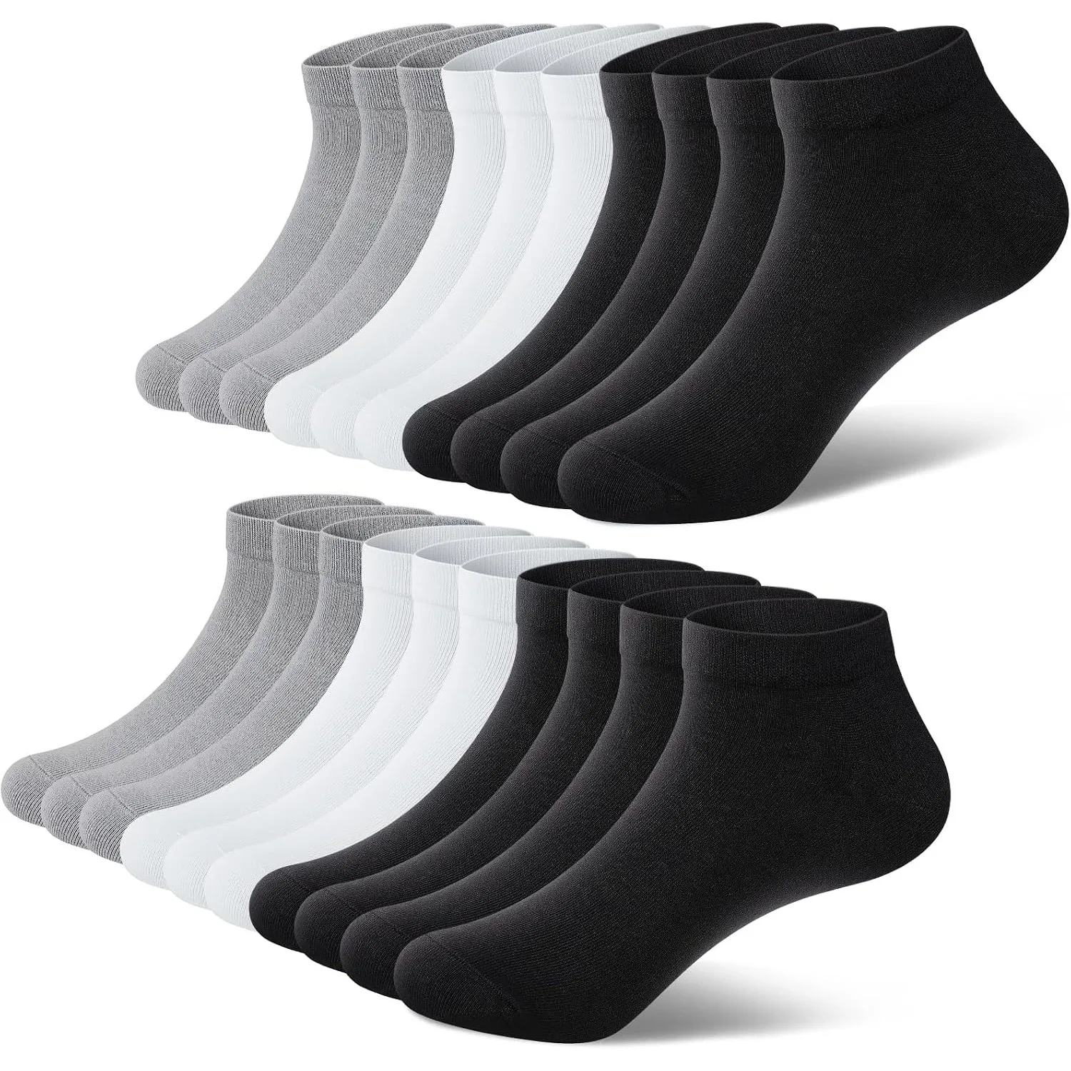 Sneaker Socken Herren Damen 10 Paar Kurzsocken Baumwolle