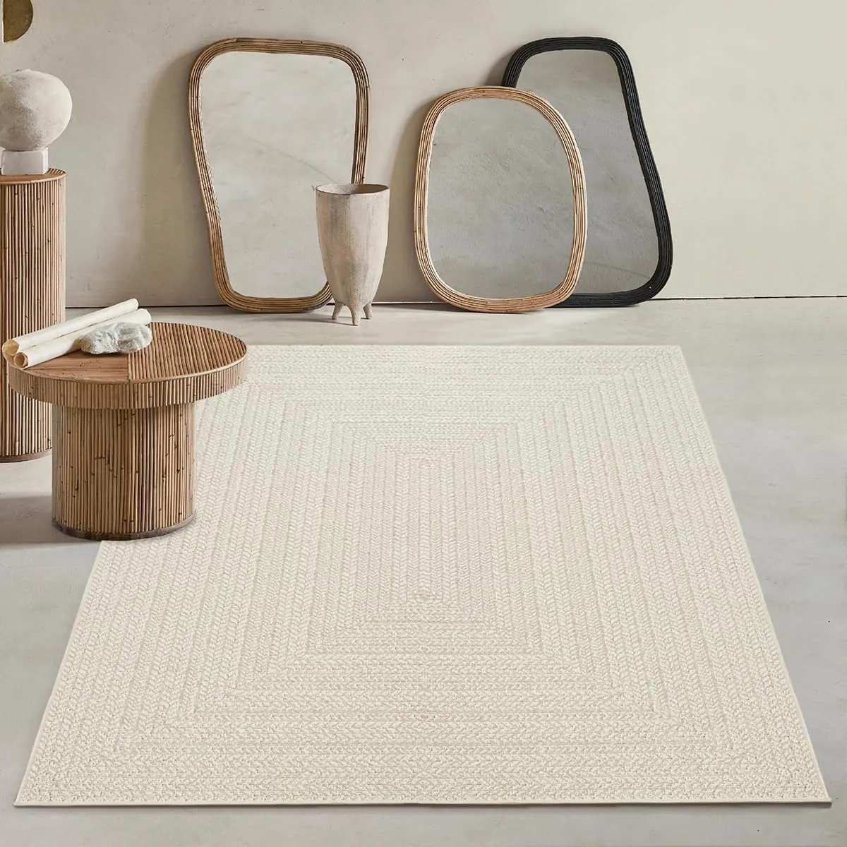 Soil – ca. 80 x 250 cm Outdoor Teppich wetterfest Jute-Look Balkon Terrasse | Outdoor Teppich für Balkon, Terrasse & Ga…