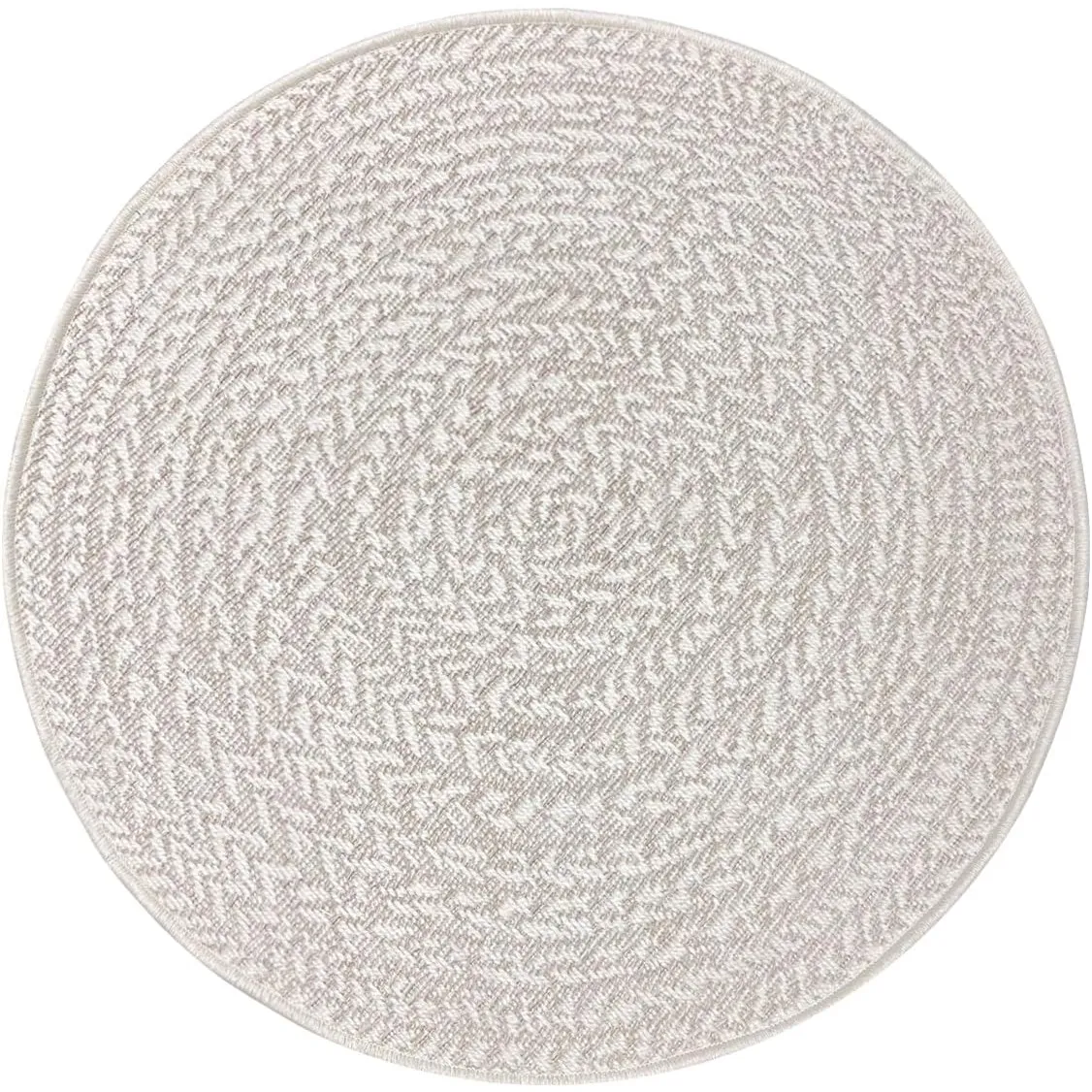 Soil – ca. 160 cm Rund Outdoor Teppich wetterfest Jute-Look Balkon Terrasse | Outdoor Teppich für Balkon, Terrasse & Ga…