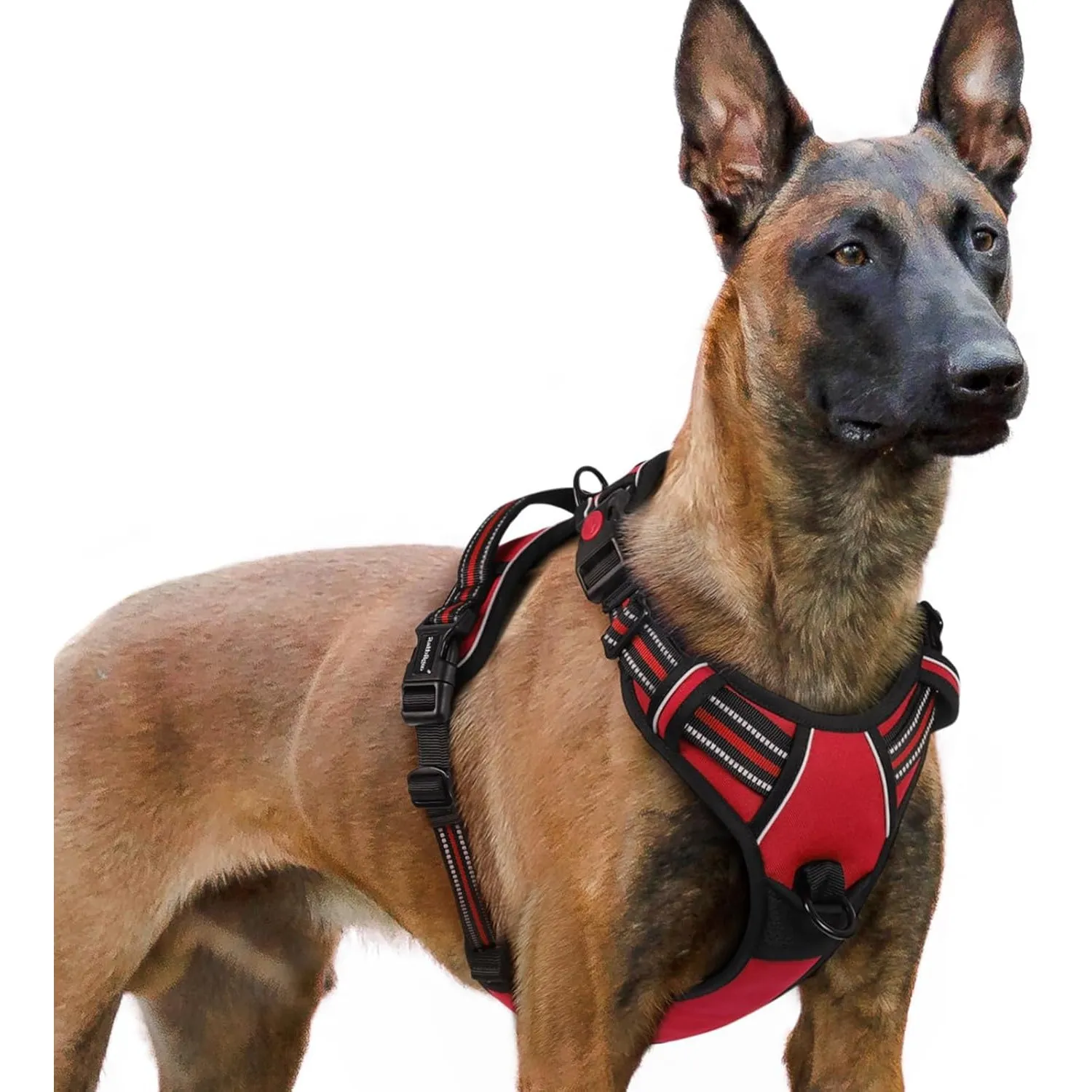 rabbitgoo Hundegeschirr Grosse Hunde, Verstellbare Geschirr Hund ohne Zug & Würgen, Anti Zug Hundegeschirr mit Griff, w…
