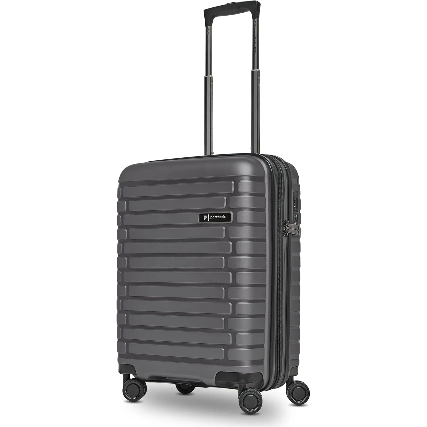 Pactastic Hartschalen Kabinen-Koffer, Kleiner Cabin-Trolley 40 x 20 x 55 cm | von 40 auf 48 Liter erweiterbar | aus hoc…