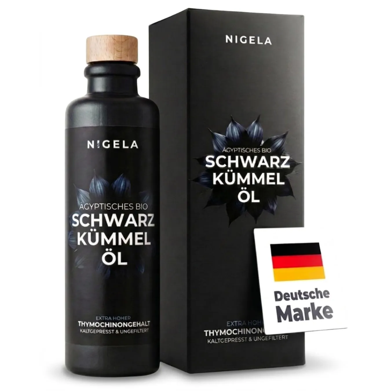 Nigela BIO Schwarzkümmel Öl | Milder Geschmack für tägliche Routine | 200ml