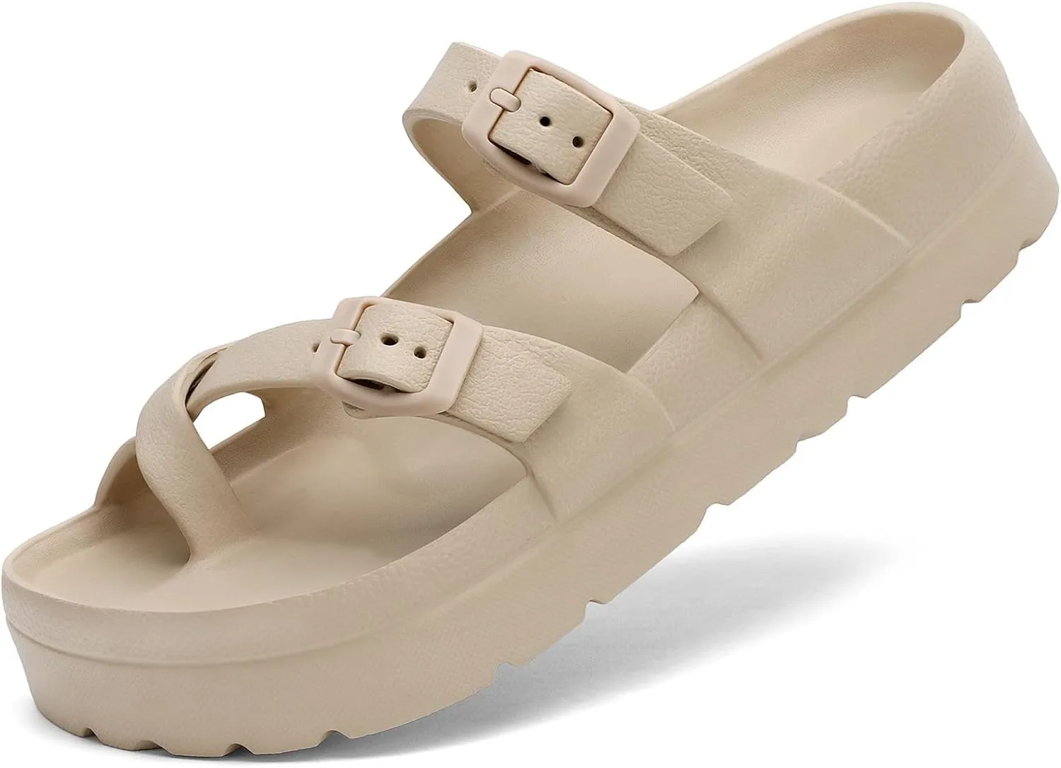 Women's Summer Sandals, Orthopaedic Women's Comfortable Foils, Thick Soles, Platform Sandals with Adjustable Buckle and…