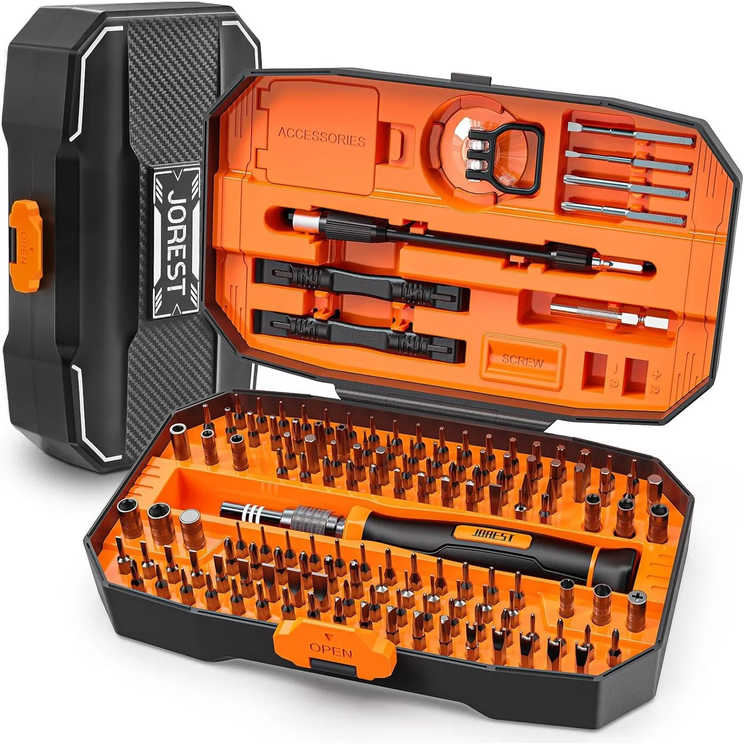 JOREST 152 in 1 Feinmechaniker Schraubendreher Set, Vatertagsgeschenk für Papa Opa Männer, Mini Werkzeug Set mit Torx T…