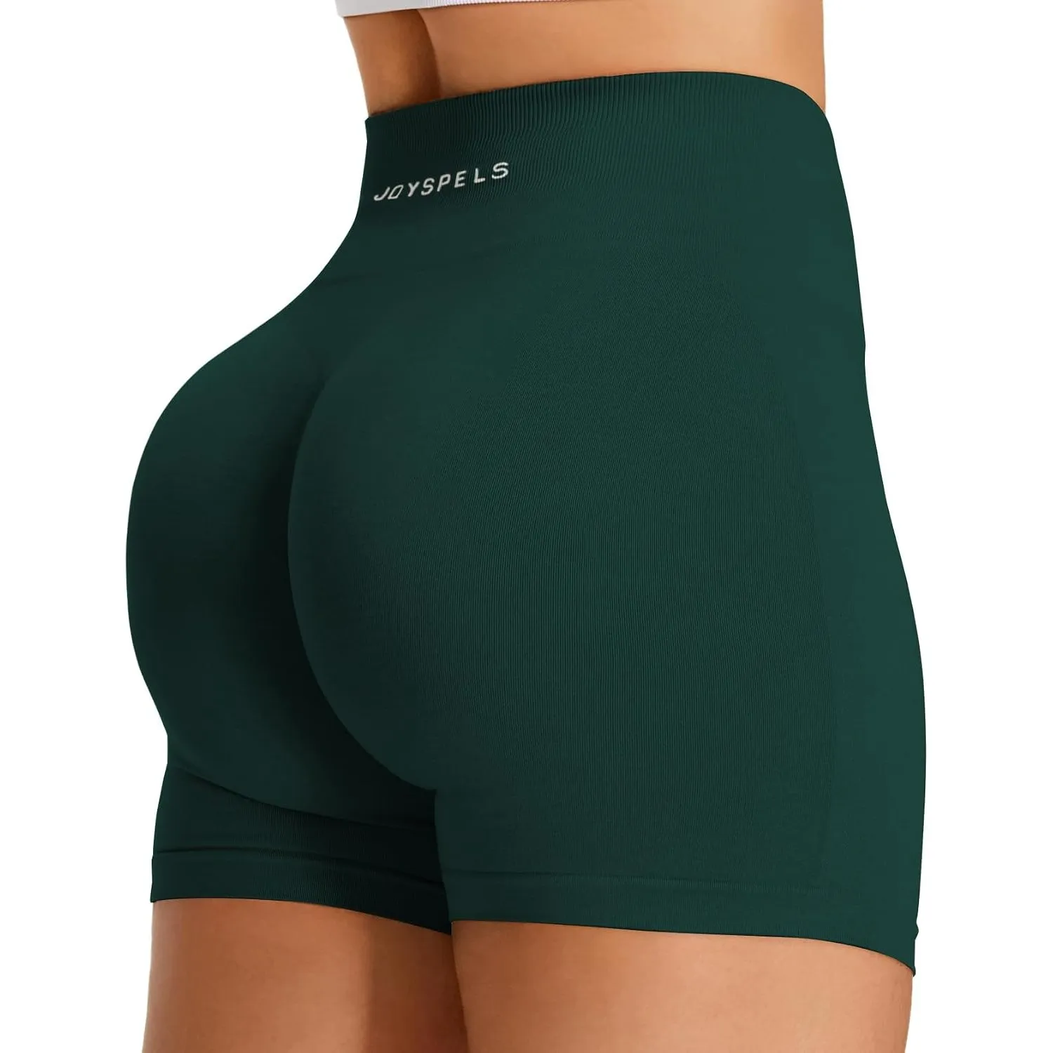 JOYSPELS Damen Scrunch Sport Shorts, High Waist Kurze Sporthose Radlerhose Kurz Push Up Leggings Sommer Gym Laufhose
