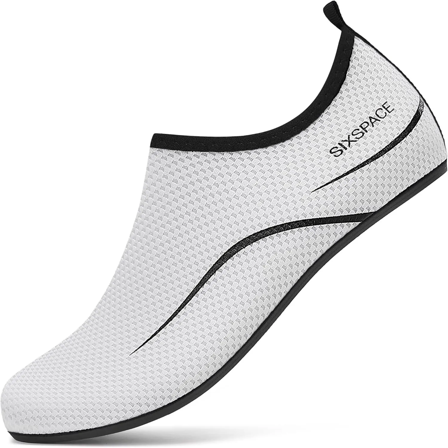 Sixspace Unisex Badeschuhe Wasserschuhe mit Rutschfester Sohle, Gr.34-47 | Schnelltrocknende Schwimmschuhe Strandschuhe…