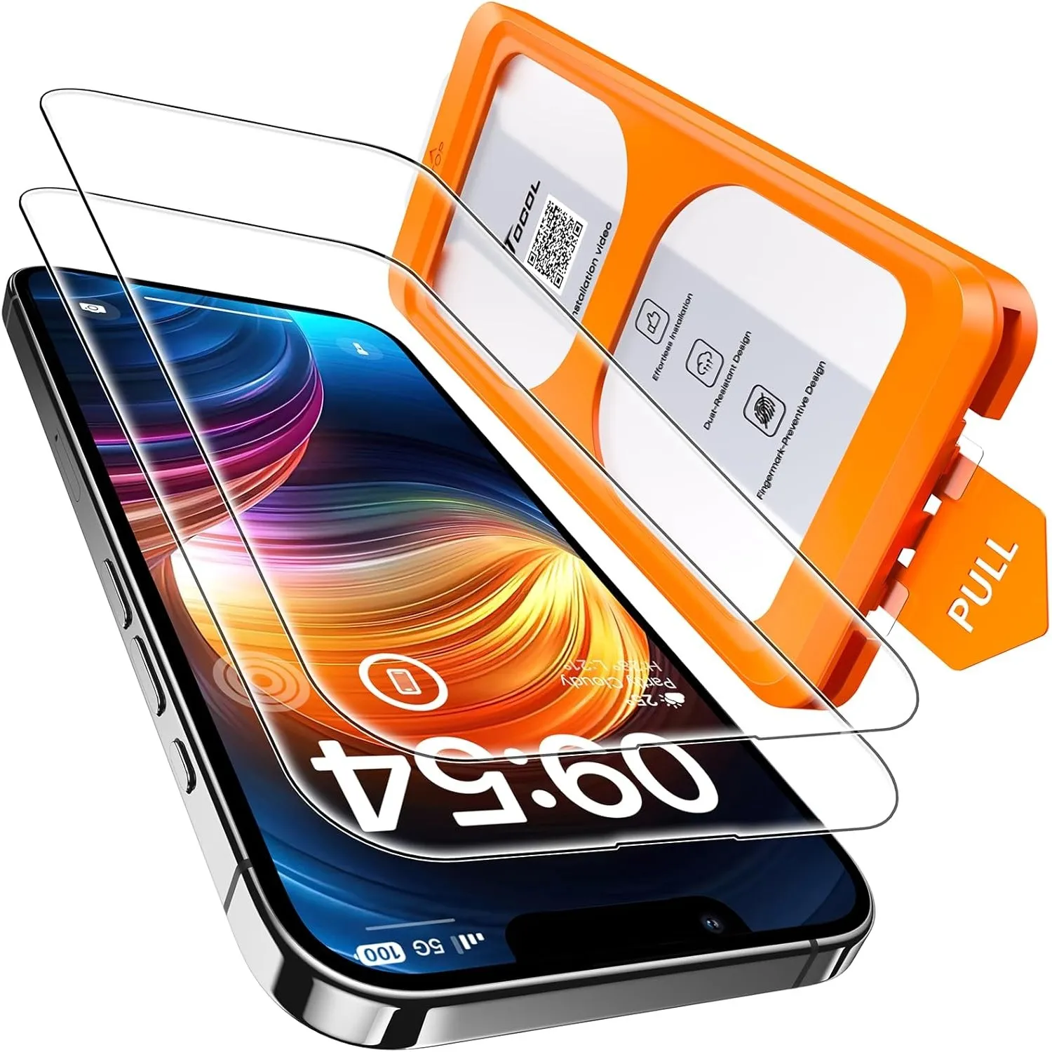 TOCOL für iPhone 14 für Panzerglas 6,1 Zoll, Einfache Montage