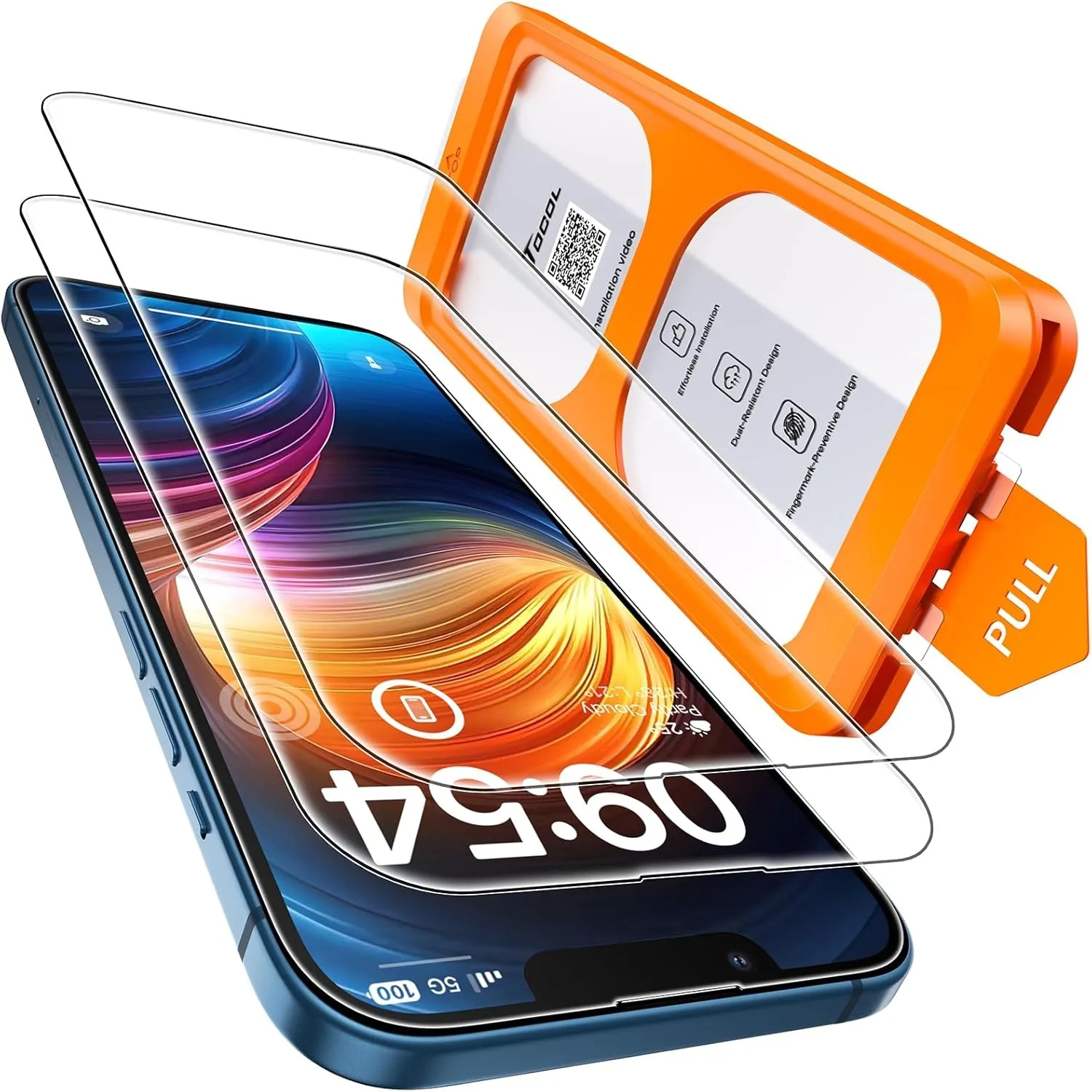 TOCOL für iPhone 13 für Panzerglas 6,1 Zoll, Einfache Montage