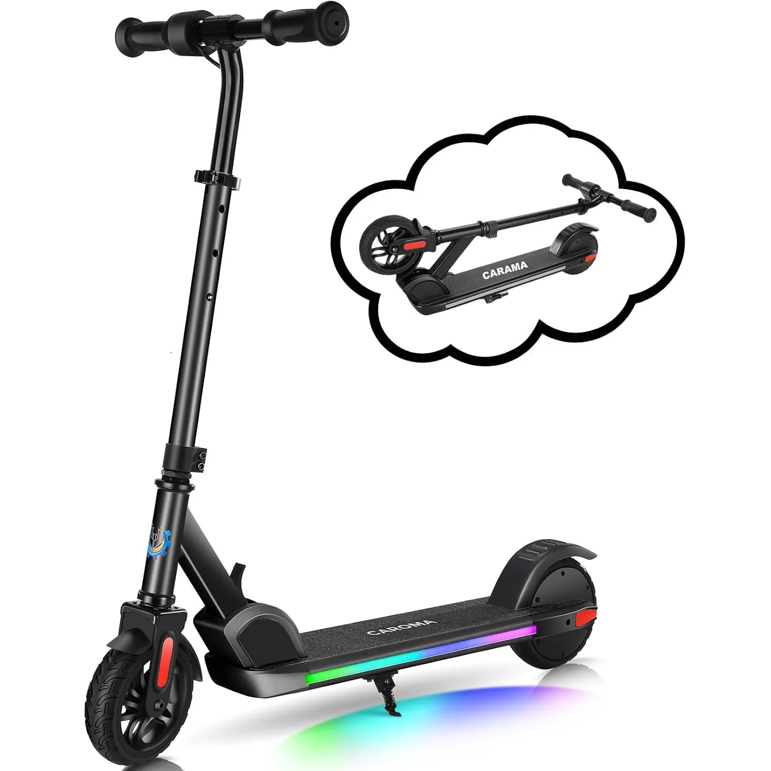 Caroma Elektroroller für Kinder von 6-12 Jahren, 150W Motor
