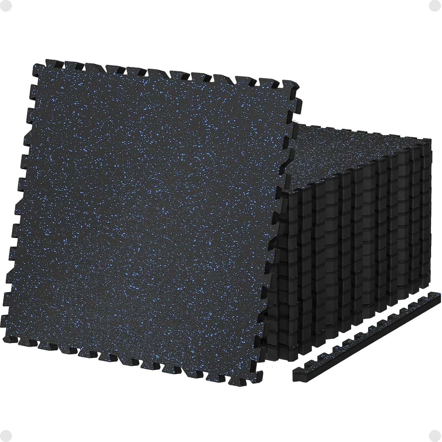 AIRHOP 6 Matten 60x60x2cm Extra Dicke Robuste Gummierte, rutschfeste Puzzlematte, Geeignet Für Fitnessstudio Und Heimfi…