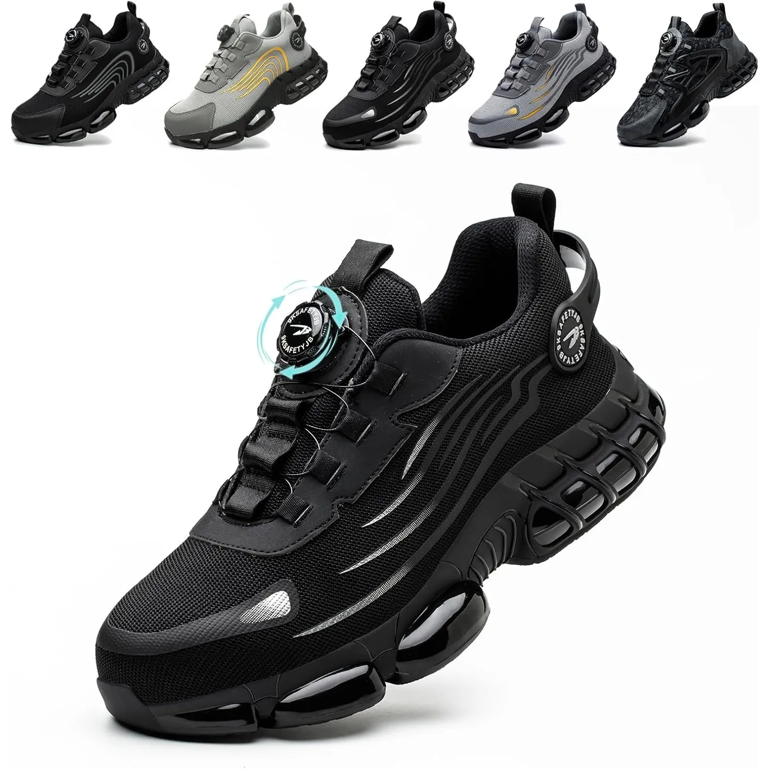 Arbeitsschuhe Herren Damen Sicherheitsschuhe Stahlkappenschuhe Sportlich Atmungsaktiv rutschfeste Safety Shoes 36-46 EU