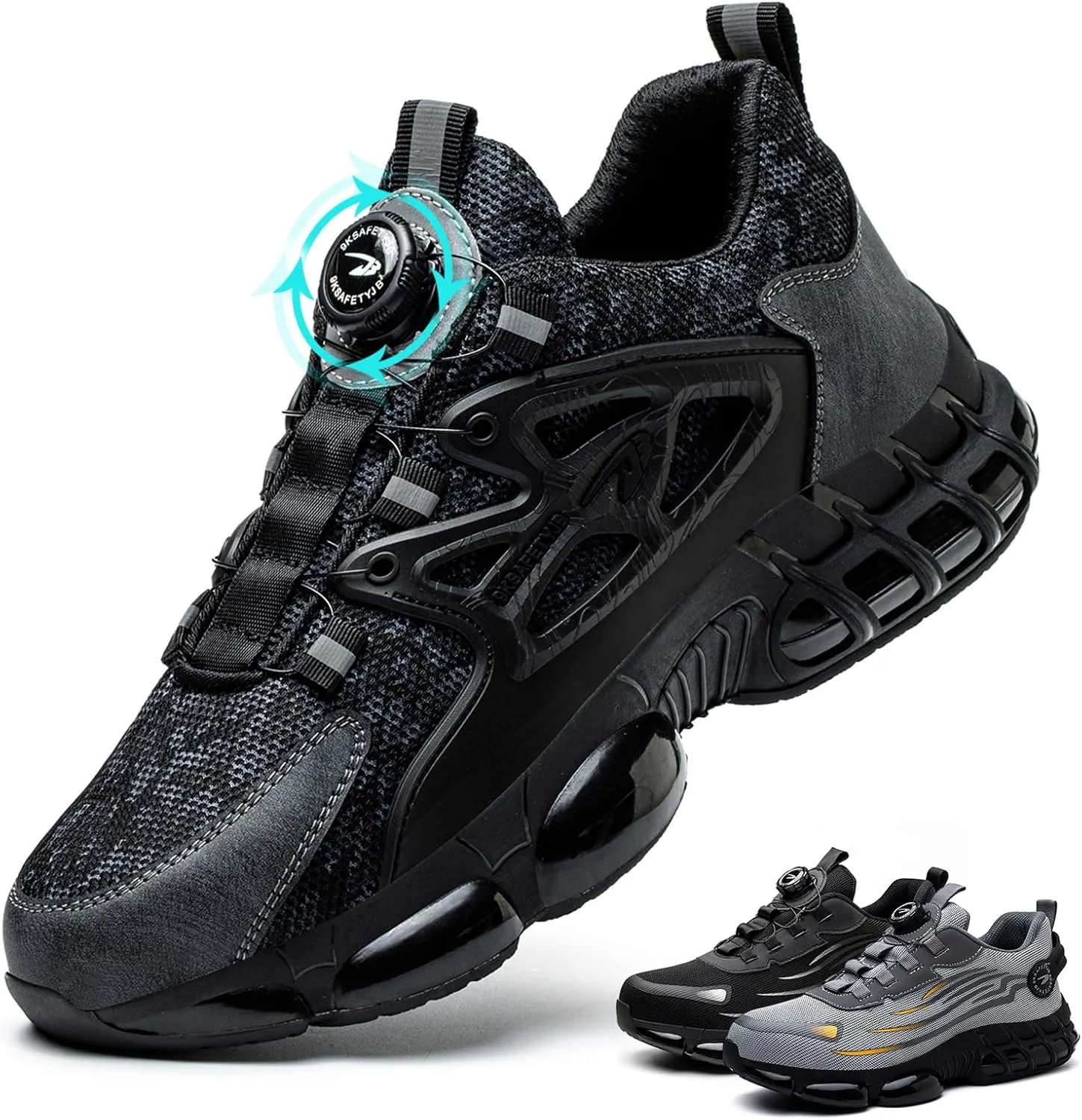 Arbeitsschuhe Herren Damen Sicherheitsschuhe Stahlkappenschuhe Sportlich Atmungsaktiv rutschfeste Safety Shoes 36-46 EU