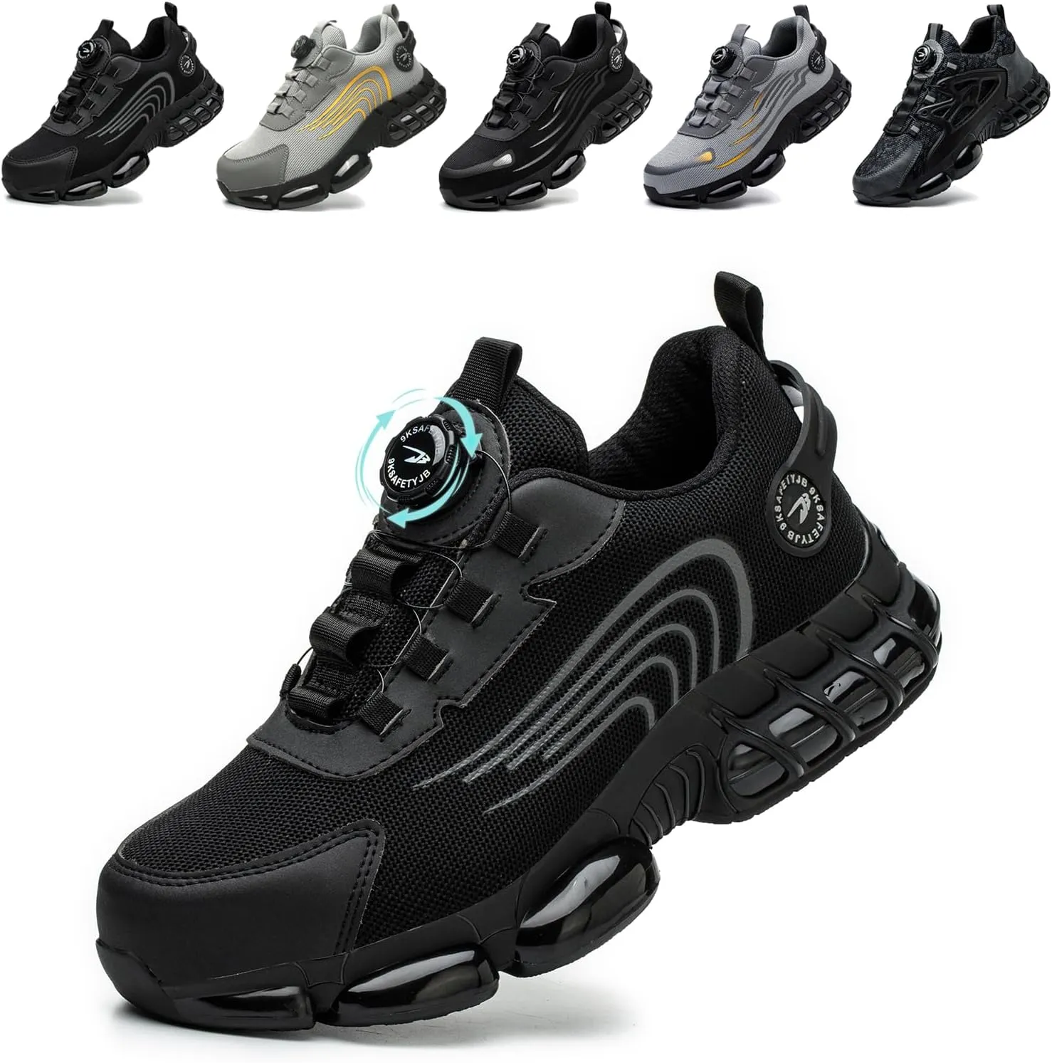 Arbeitsschuhe Herren Damen Sicherheitsschuhe Stahlkappenschuhe Sportlich Atmungsaktiv rutschfeste Safety Shoes 36-46 EU