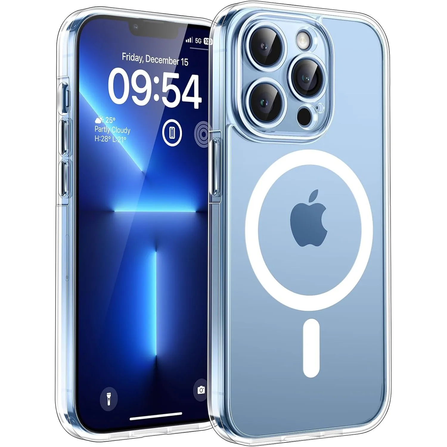 TOCOL für iPhone 13 Pro Max Hülle, Kompatibel mit MagSafe, Transparent