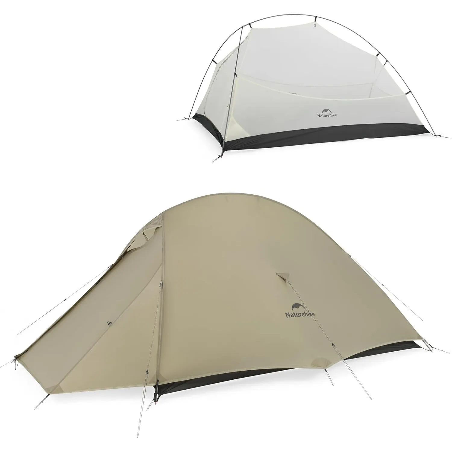 Naturehike Cloud Up Pro/Base/UL/EXT Zelt 2 Person Leichtes Campingzelt, Einfacher Aufbau Winddicht & Wasserdichtes Kupp…