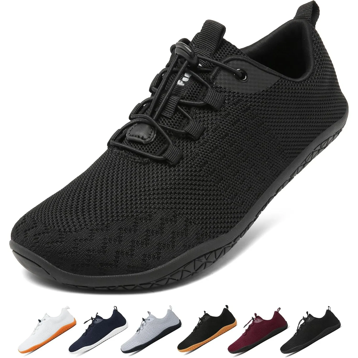 Geweo Barfußschuhe Herren Damen Sommer Bequeme Barfuss Sportschuhe Gr.37-48 | Leicht Barfuss Sneaker mit Breite Zehenbo…