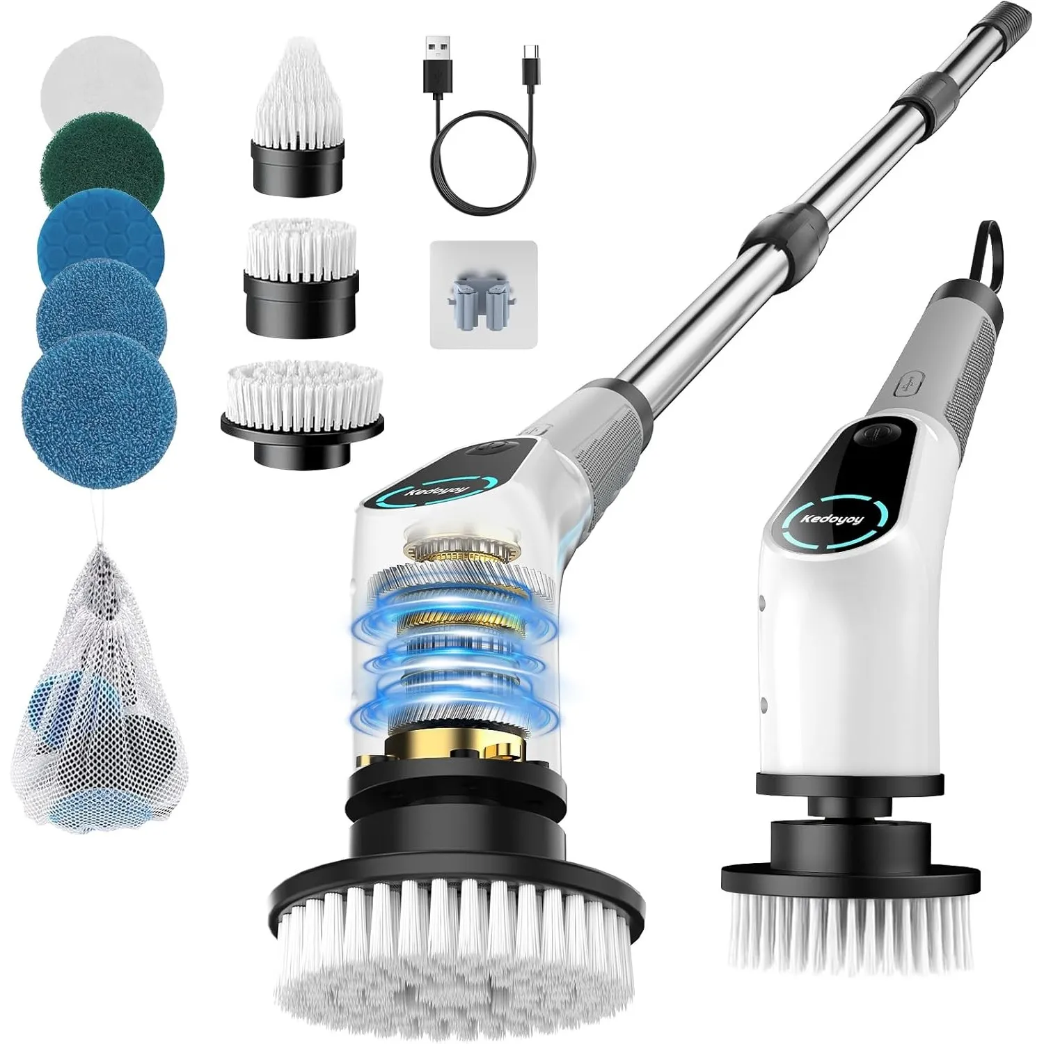 Elektrische Reinigungsbürste, 8 in 1 Electric Cleaning Brush