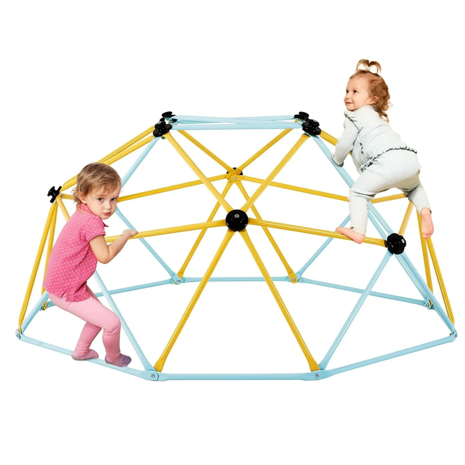 VEVOR Kletterkuppel 1,80 m hohes geometrisches Kletterkuppel-Spielzentrum für Kinder von 3 bis 9 Jahren, Klettergerüst …